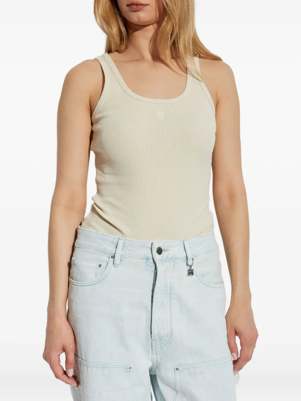 Amiri Women Ribbed Sleeveless Tank Top AMIRI