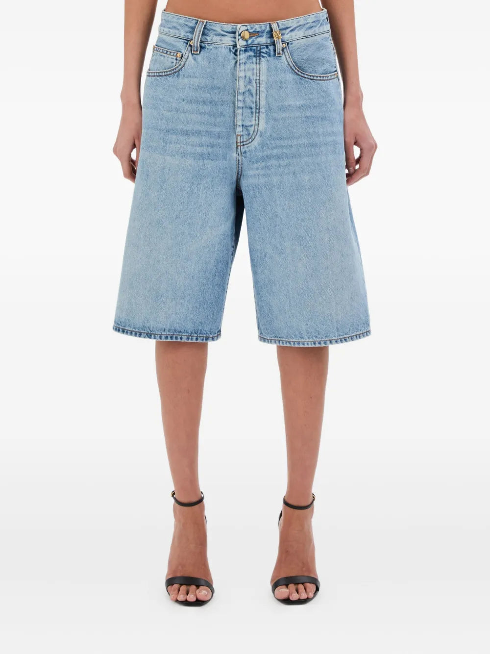 Amiri Women Knee-Length Denim Shorts AMIRI