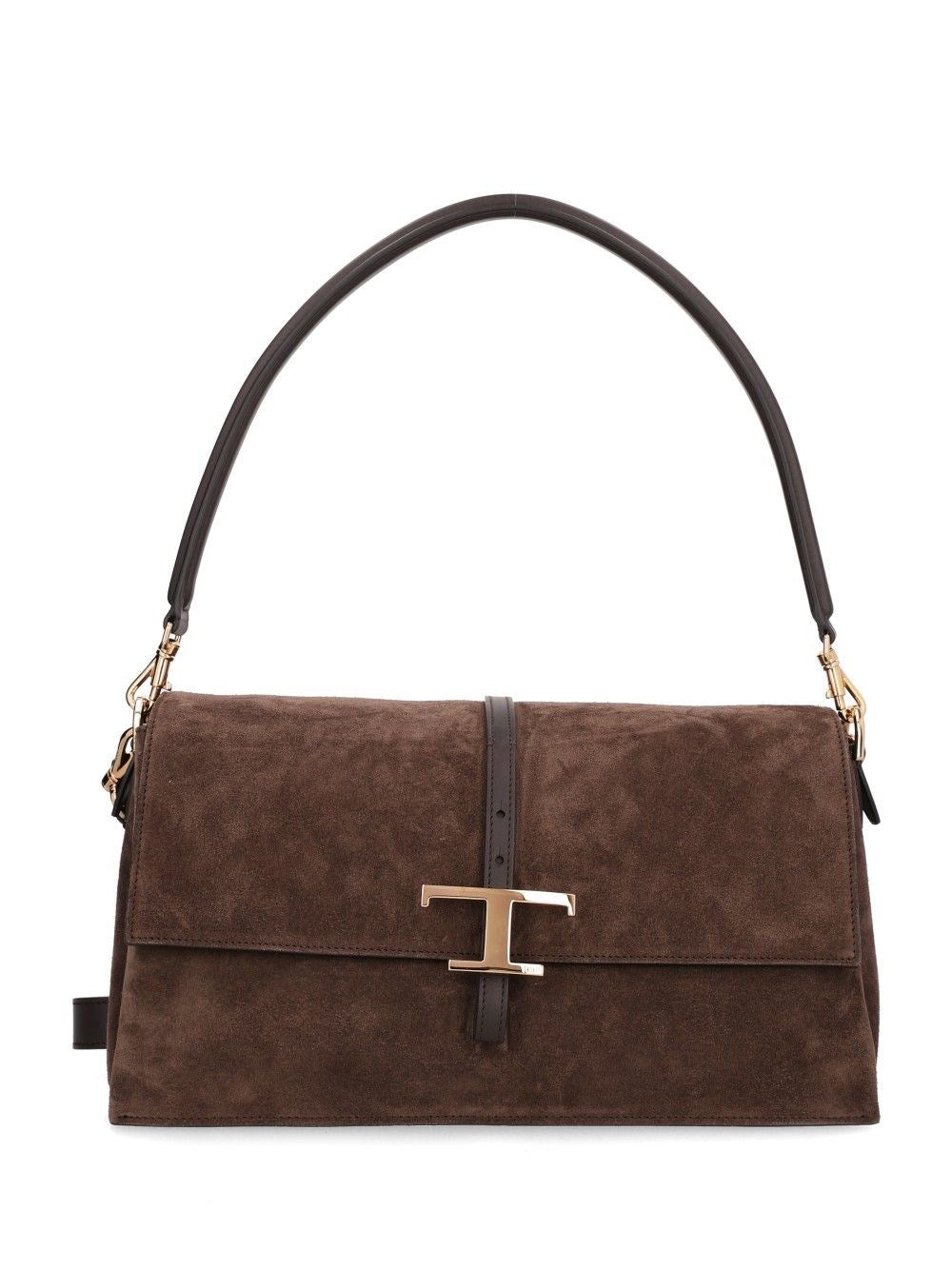 Tod's Women Small “Flap T Timeless” Bag In Suede TOD'S