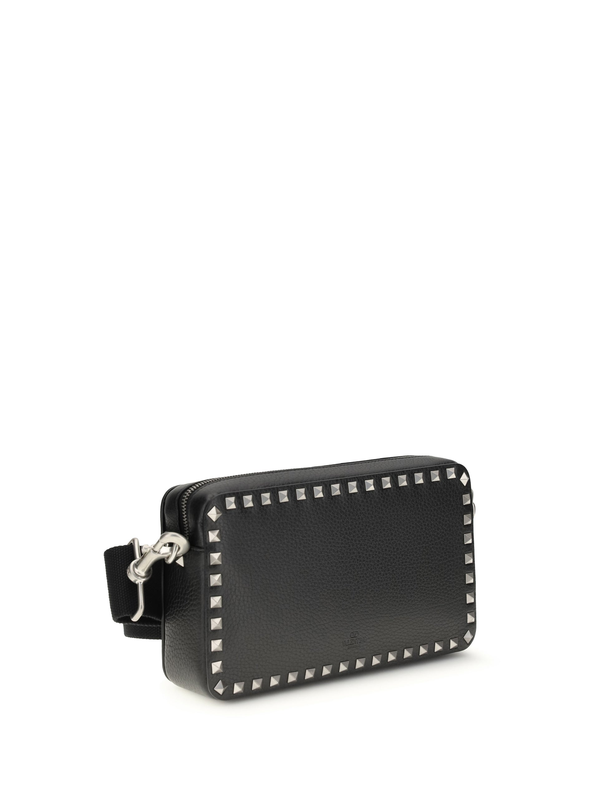 Valentino Garavani Men Rockstud Leather Shoulder Bag VALENTINO GARAVANI