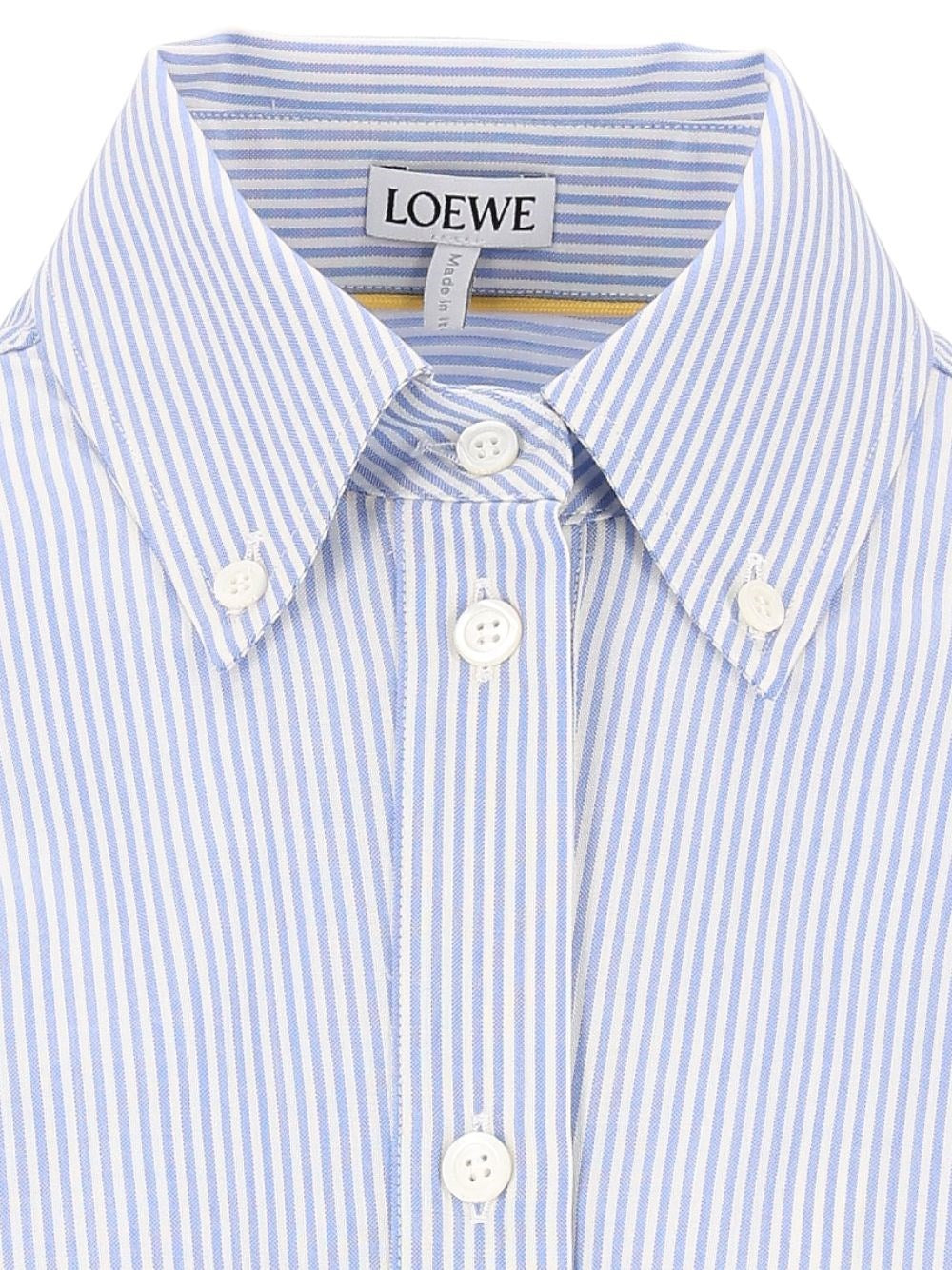 Loewe Women Fluid Wool Striped Shirt LOEWE