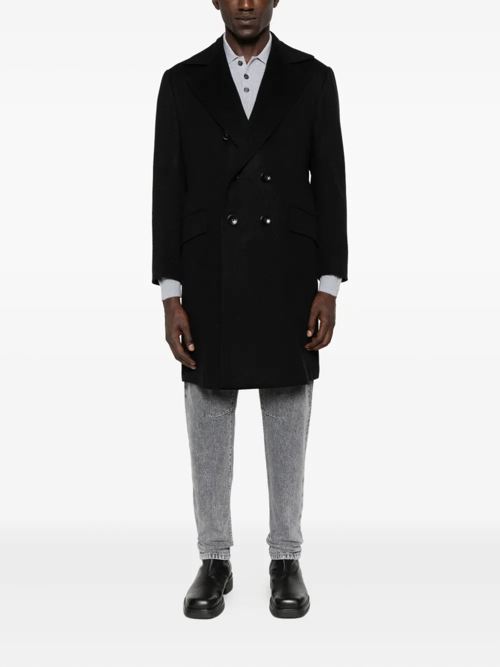 Kiton Men Double-Breasted Coat