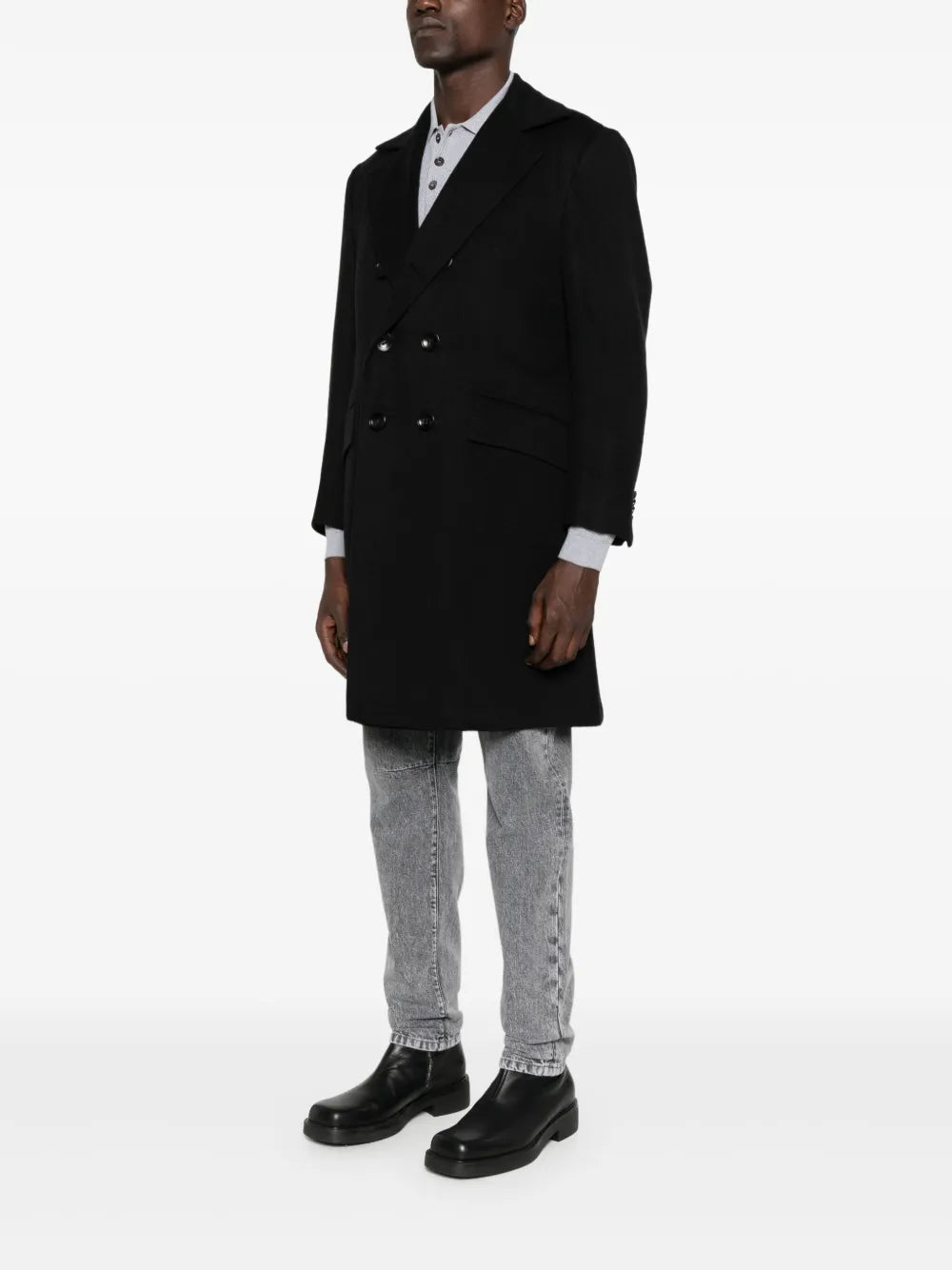 Kiton Men Double-Breasted Coat