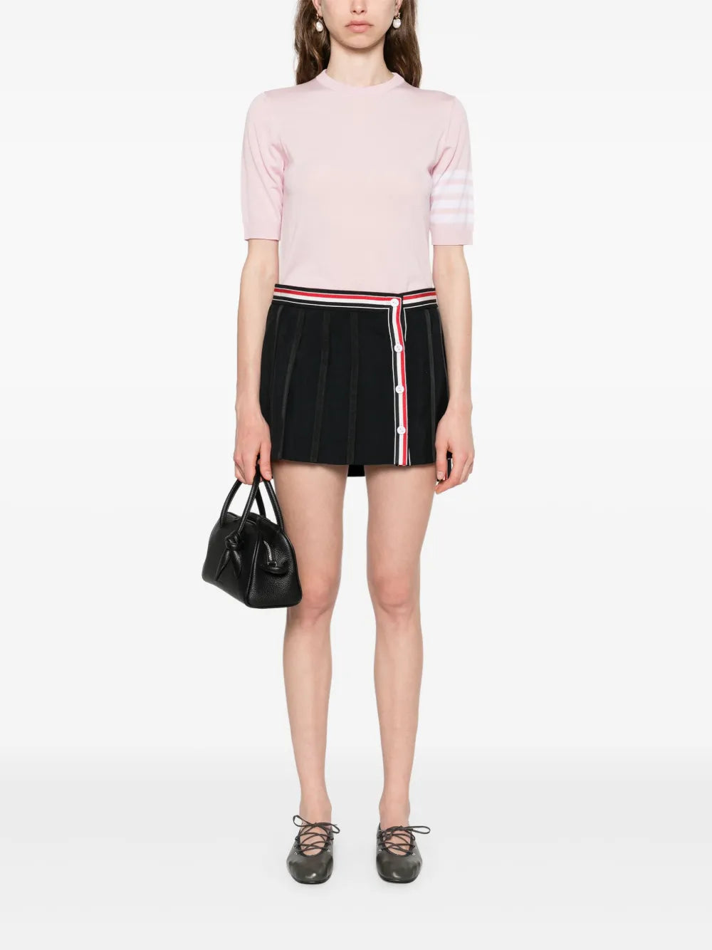 Thom Browne Women Tank Top With Striped Detail THOM BROWNE