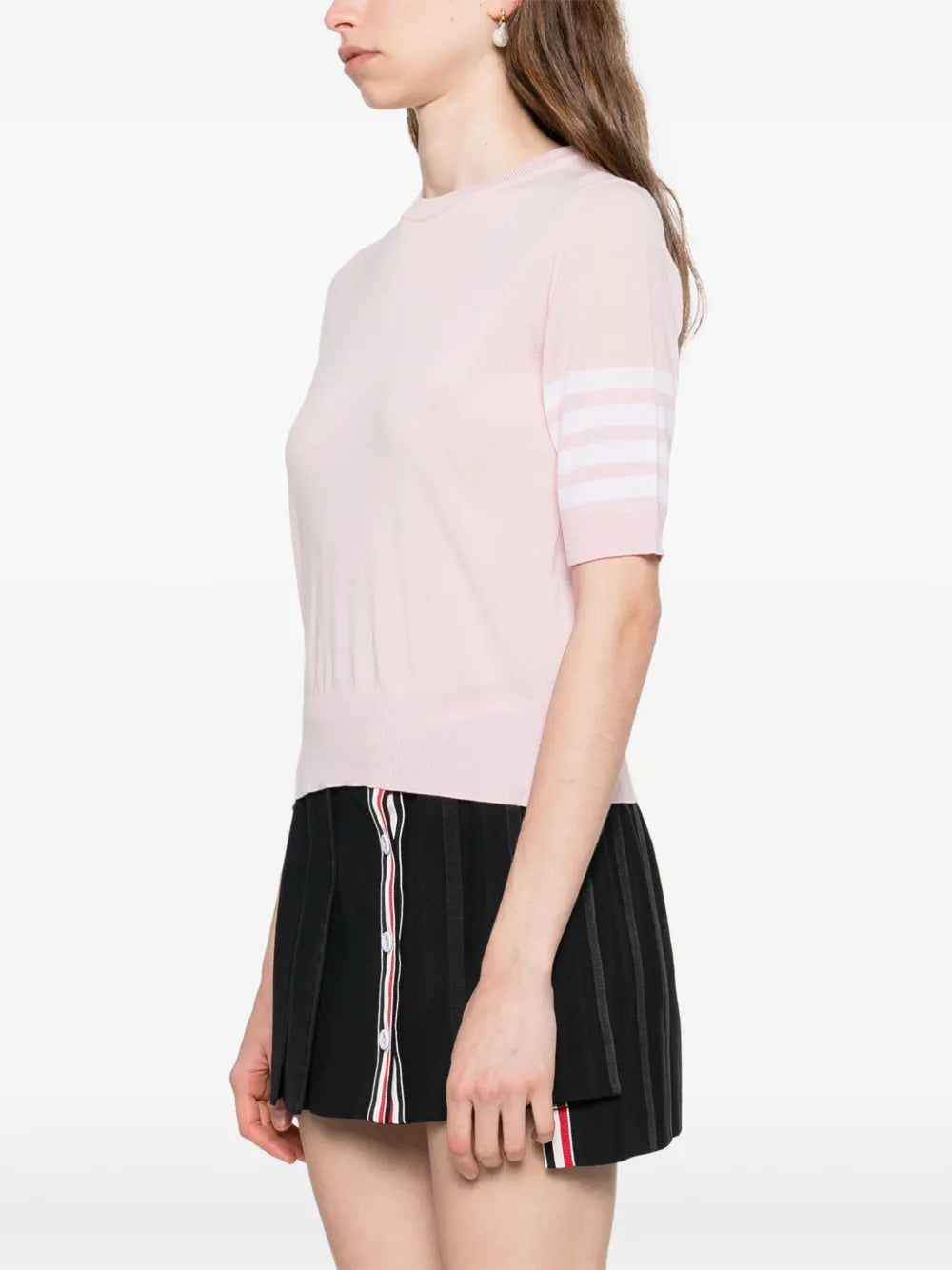 Thom Browne Women Tank Top With Striped Detail THOM BROWNE