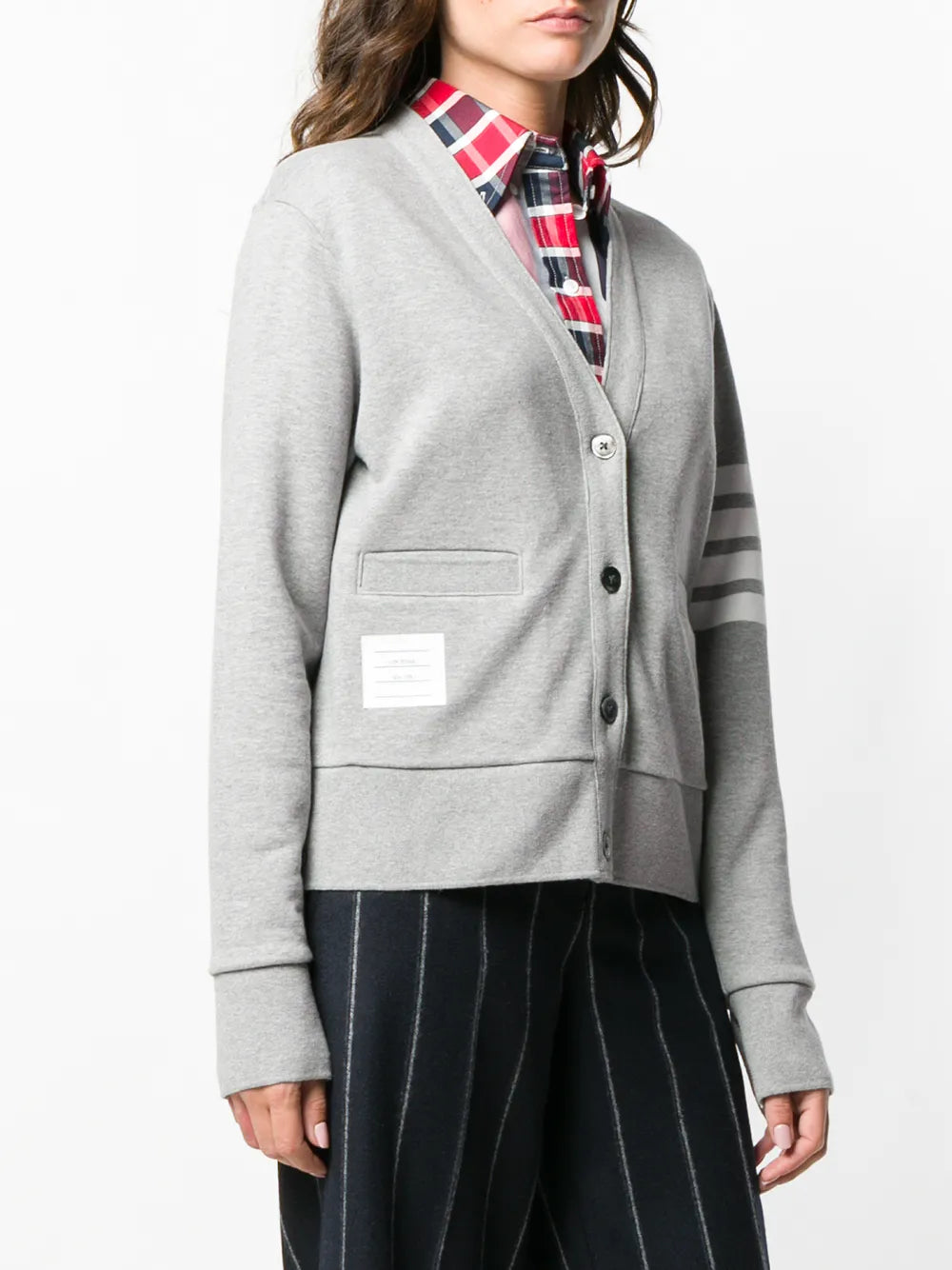 Thom Browne Women Striped Cardigan THOM BROWNE