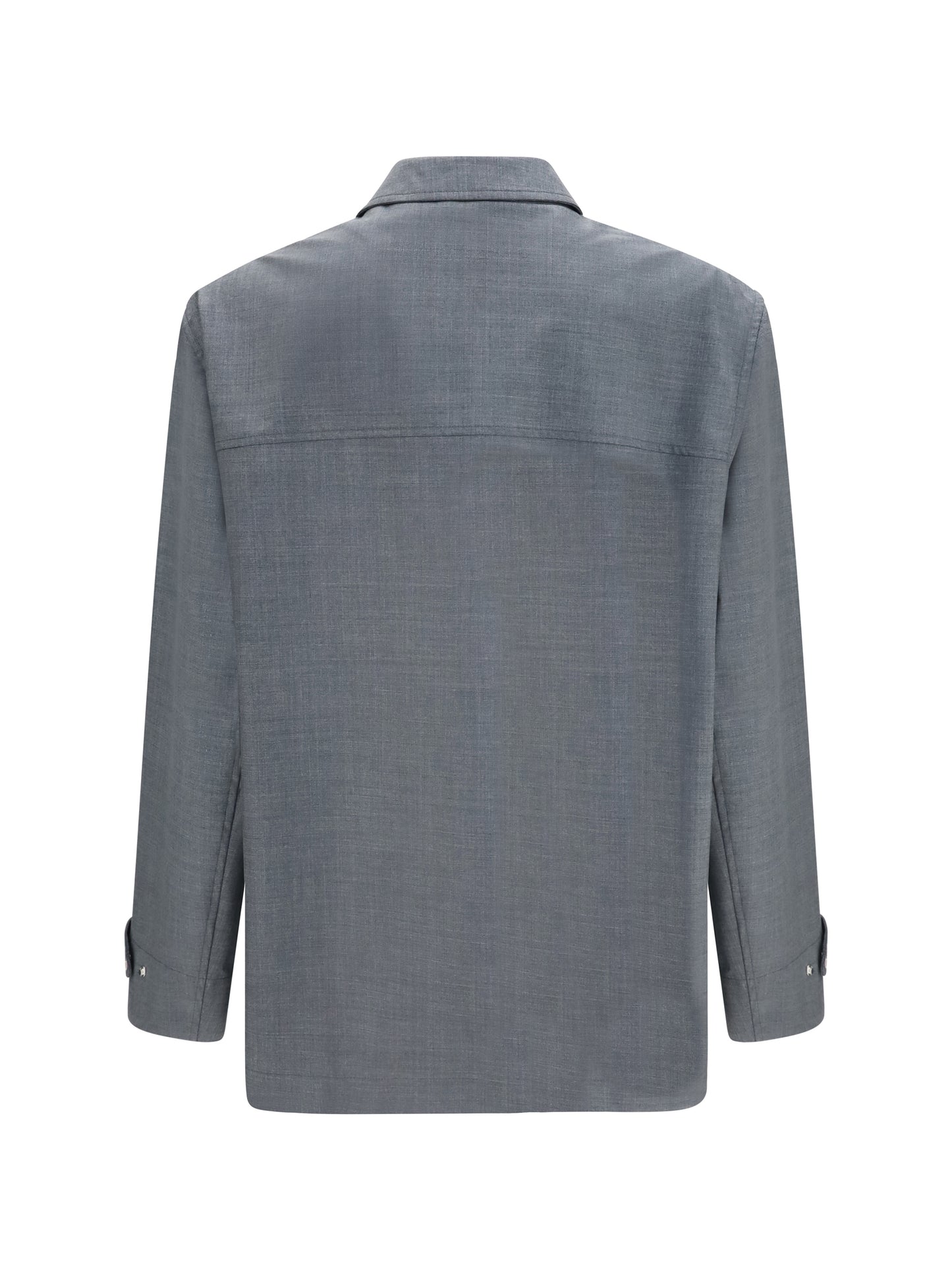Brunello Cucinelli Men Virgin Wool Jacket With Pockets BRUNELLO CUCINELLI