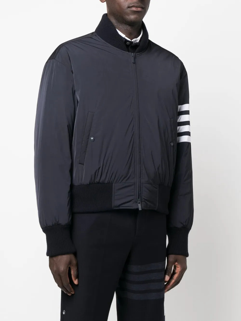 Thom Browne Men Bomber Jacket With 4-Stripe Detail THOM BROWNE