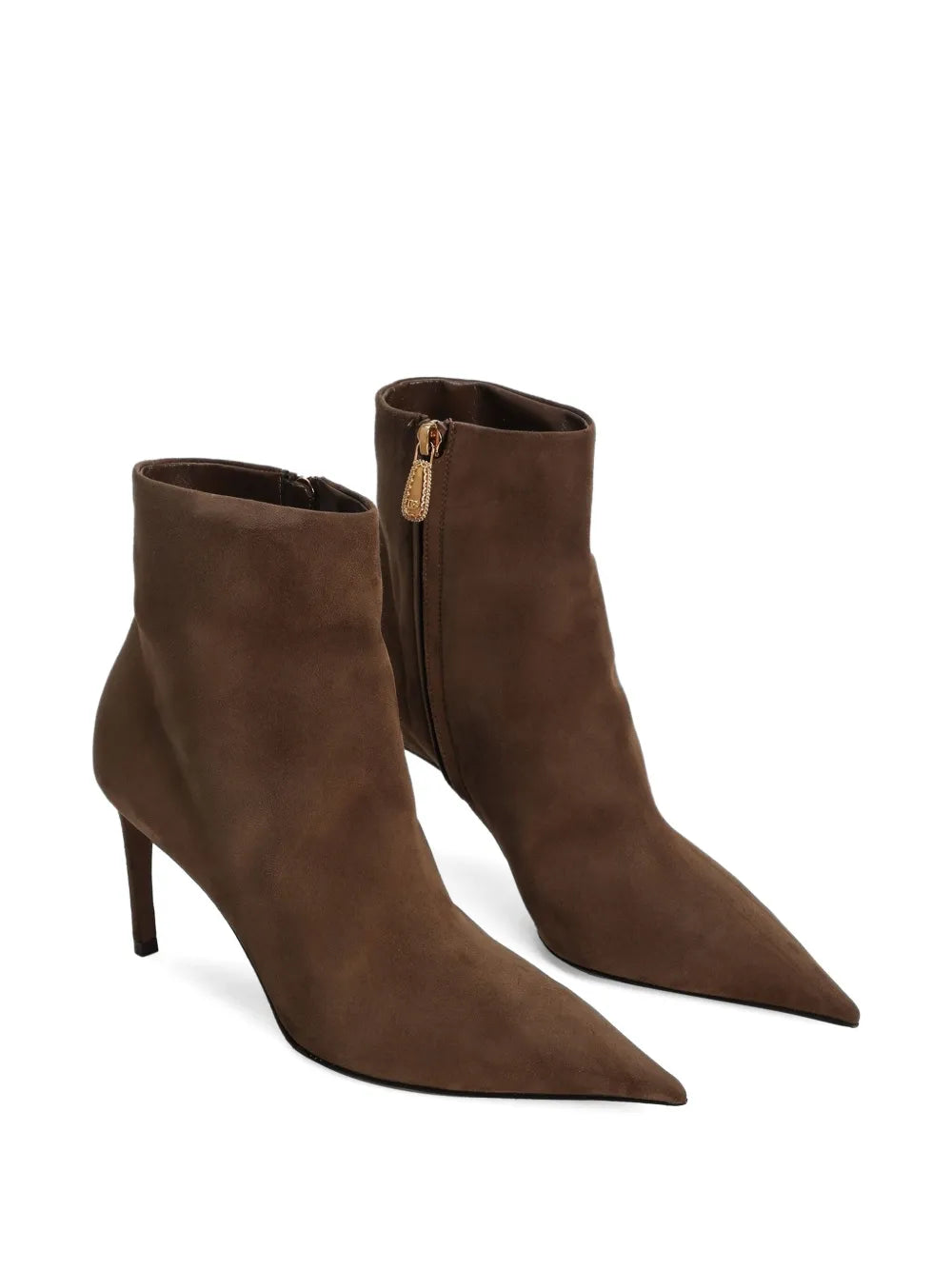 Dolce & Gabbana Women Devotion Pointed-Toe Ankle Boots 75Mm
