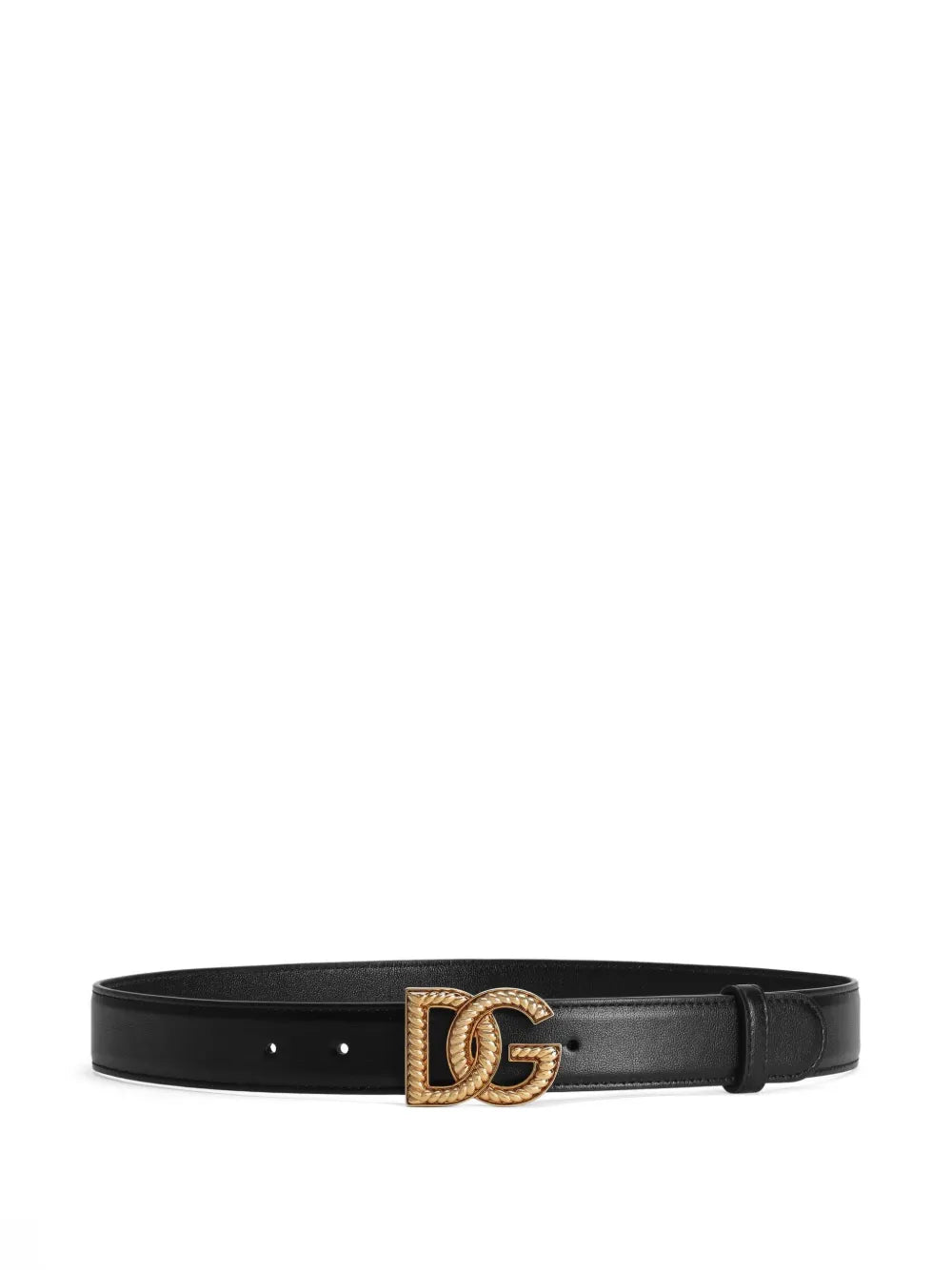 Dolce & Gabbana Women Leather Belt With Logo Plaque DOLCE & GABBANA
