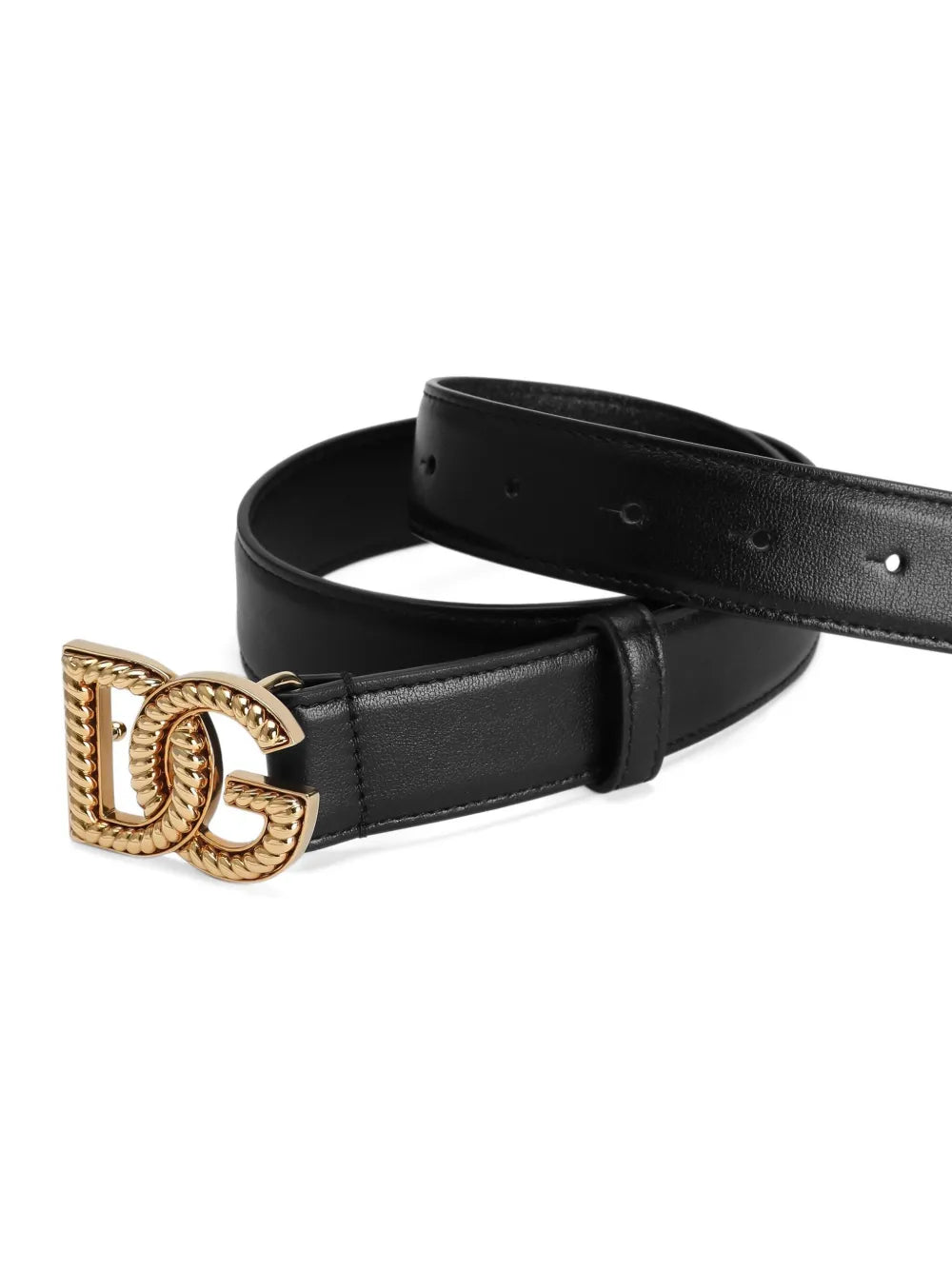 Dolce & Gabbana Women Leather Belt With Logo Plaque DOLCE & GABBANA
