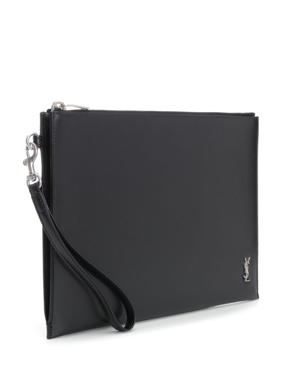 Saint Laurent Men Black Leather Ipad Case SAINT LAURENT