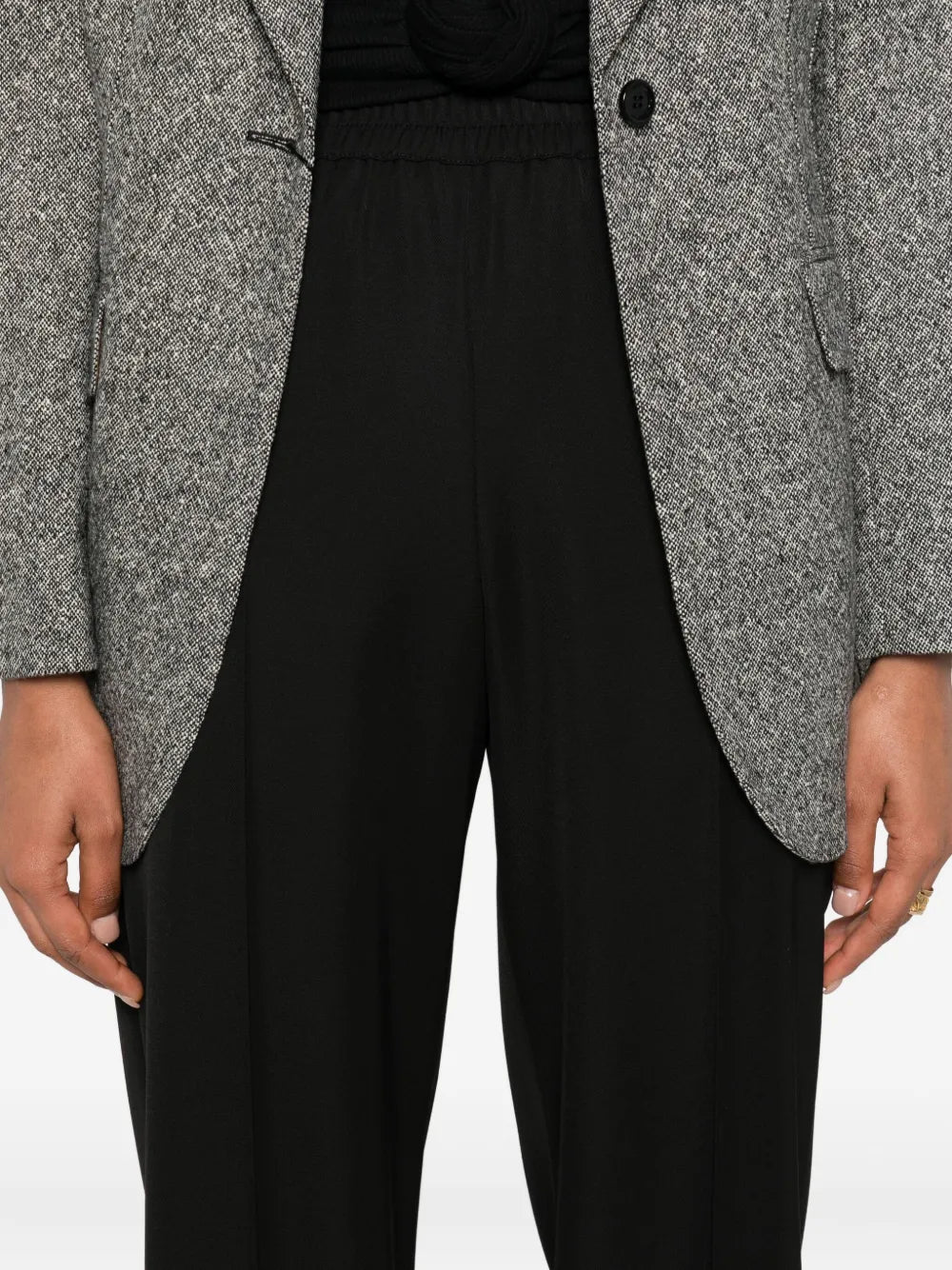 Dolce & Gabbana Women Straight-Leg Trousers With Elastic Waist