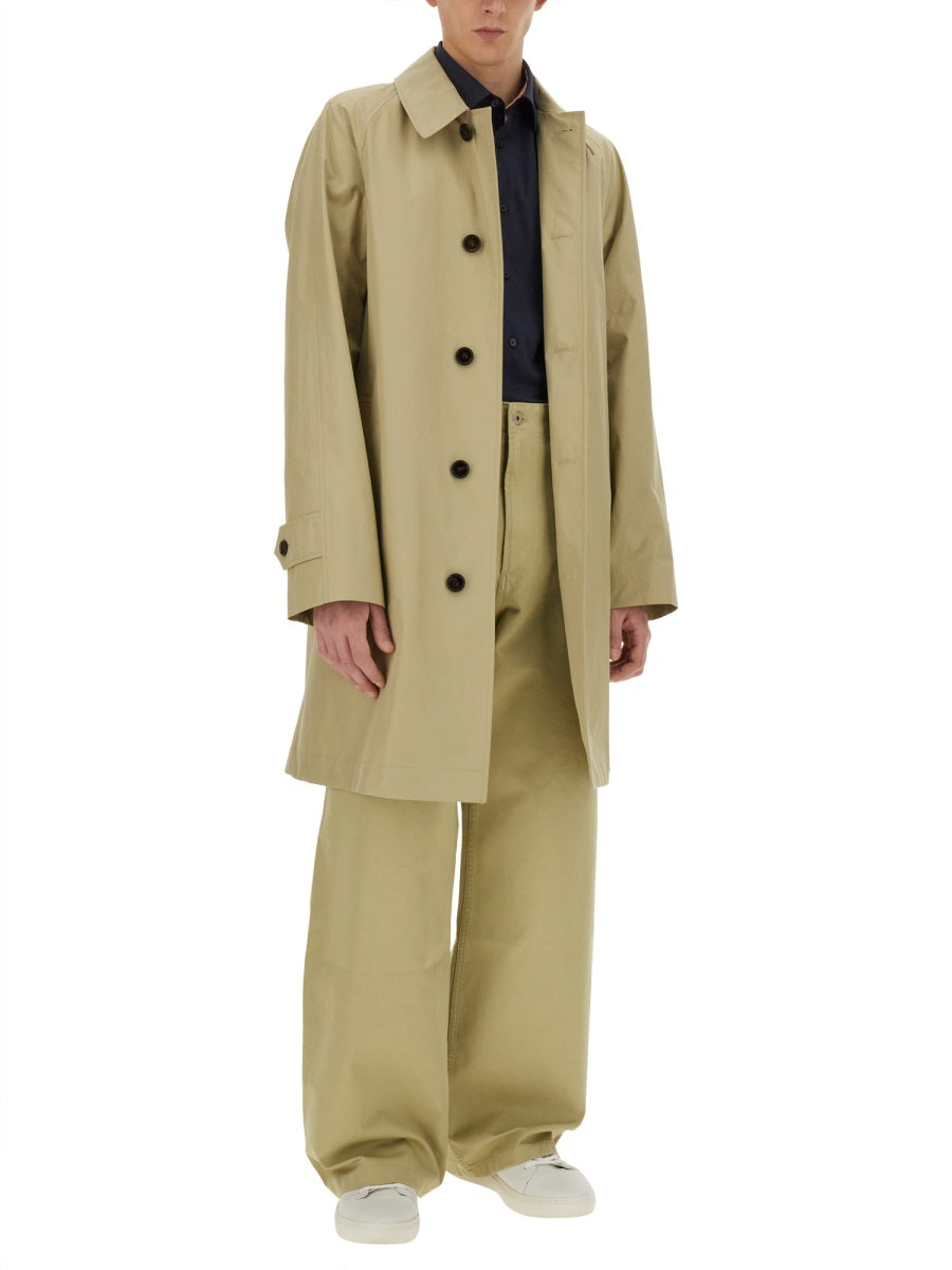 Burberry Men Cotton Trench Coat BURBERRY