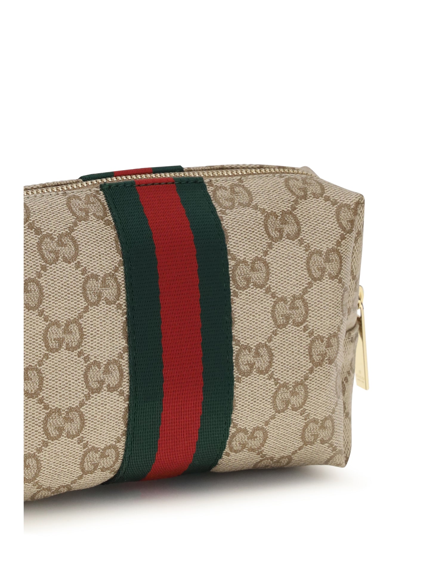 Gucci Women Medium Beauty Case With Web Stripe GUCCI