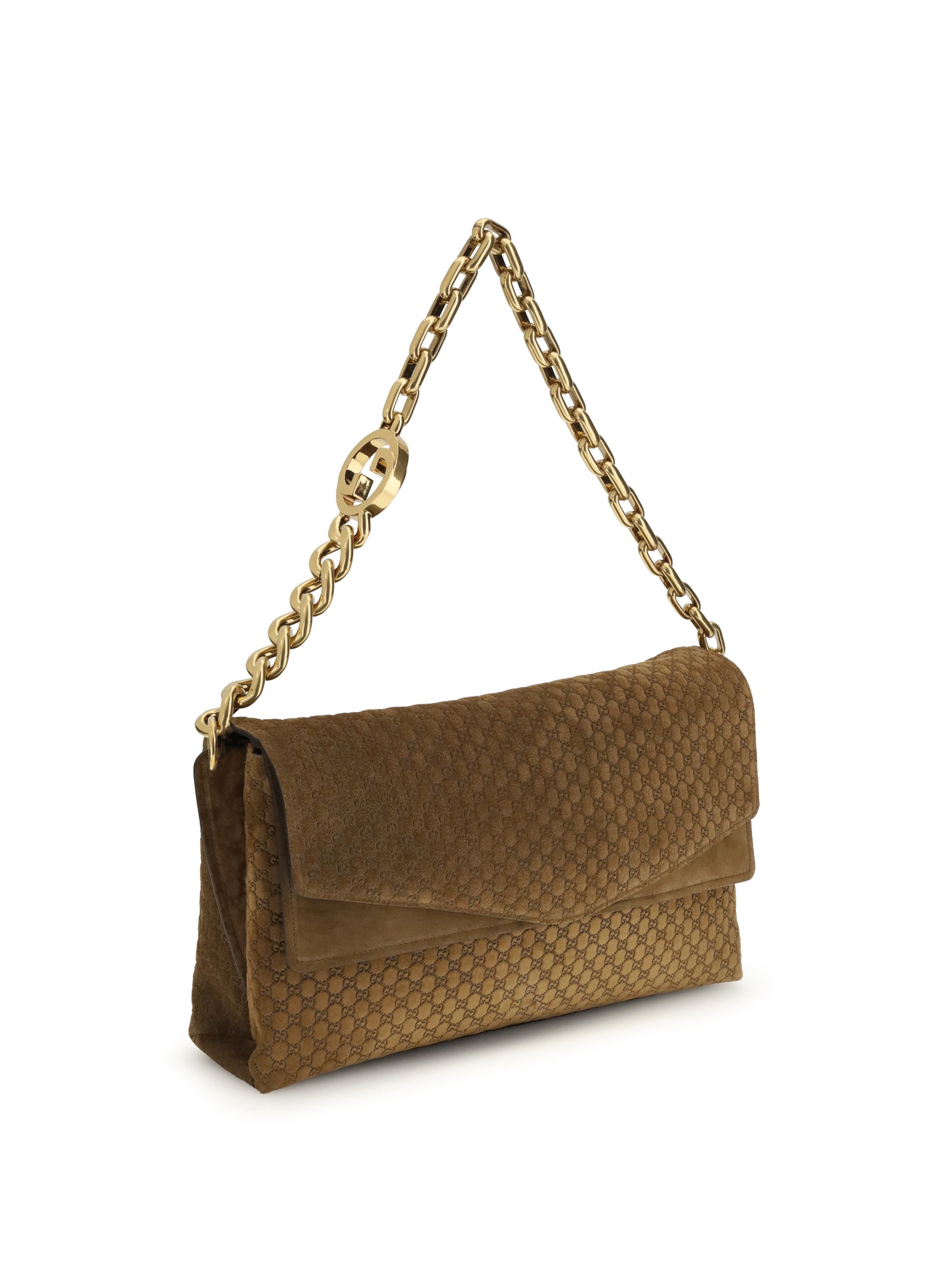 Gucci Women Large Suede Shoulder Bag GUCCI