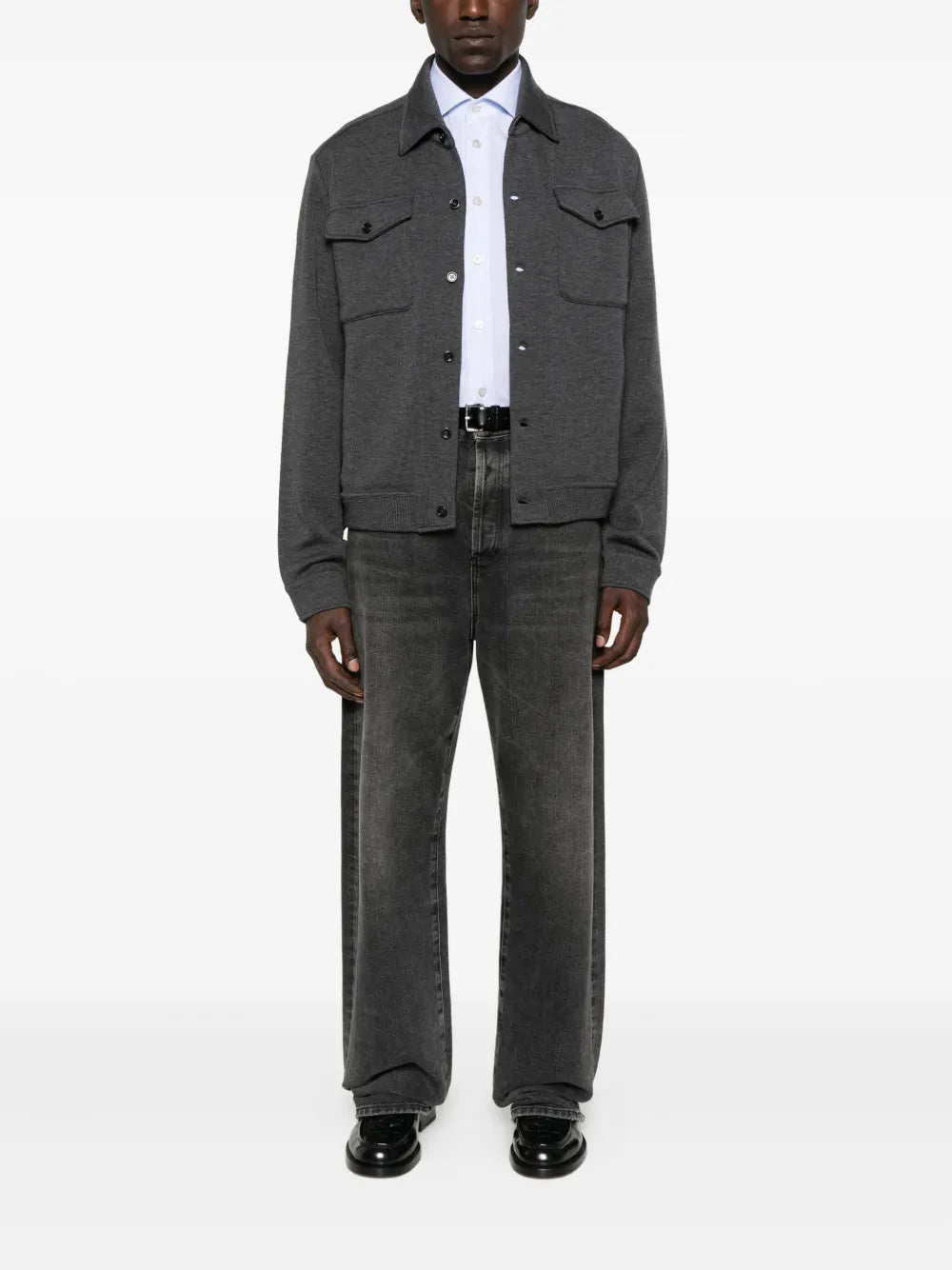 Kiton Men Striped Cotton Shirt KITON