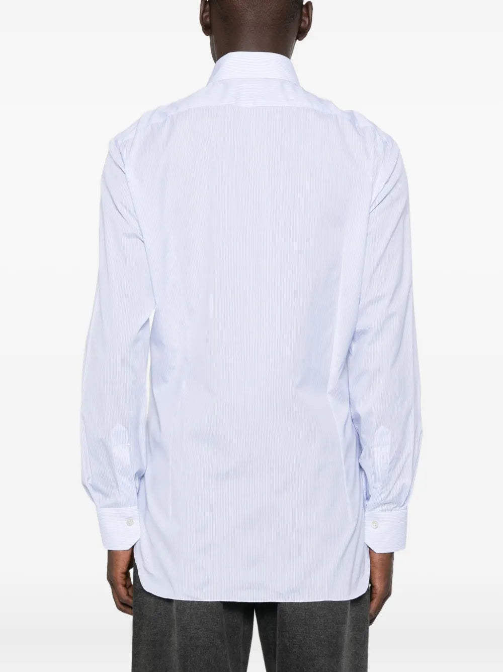Kiton Men Striped Cotton Shirt KITON