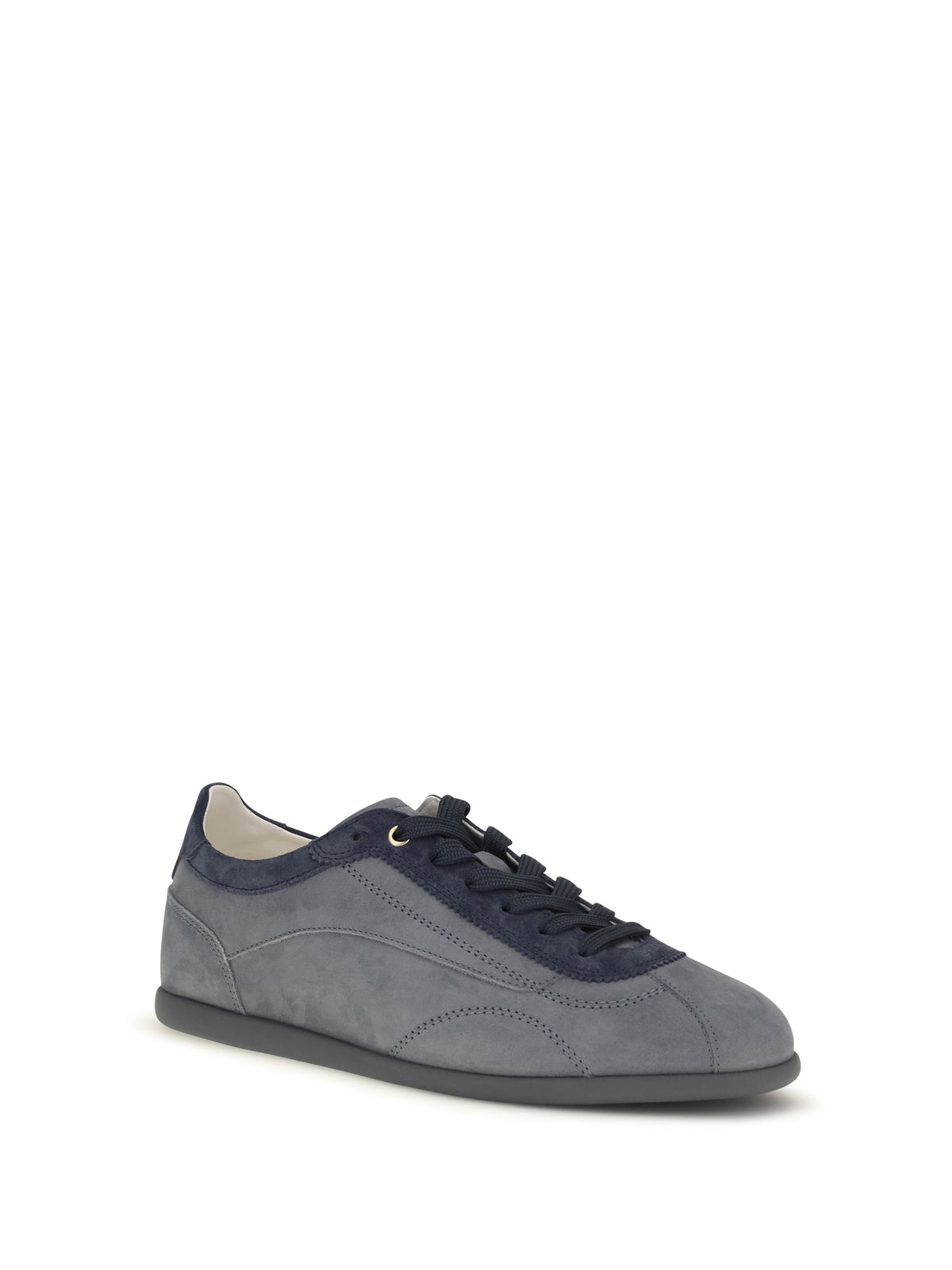 Brunello Cucinelli Men Nubuck And Suede Sneakers With Slim Sole BRUNELLO CUCINELLI