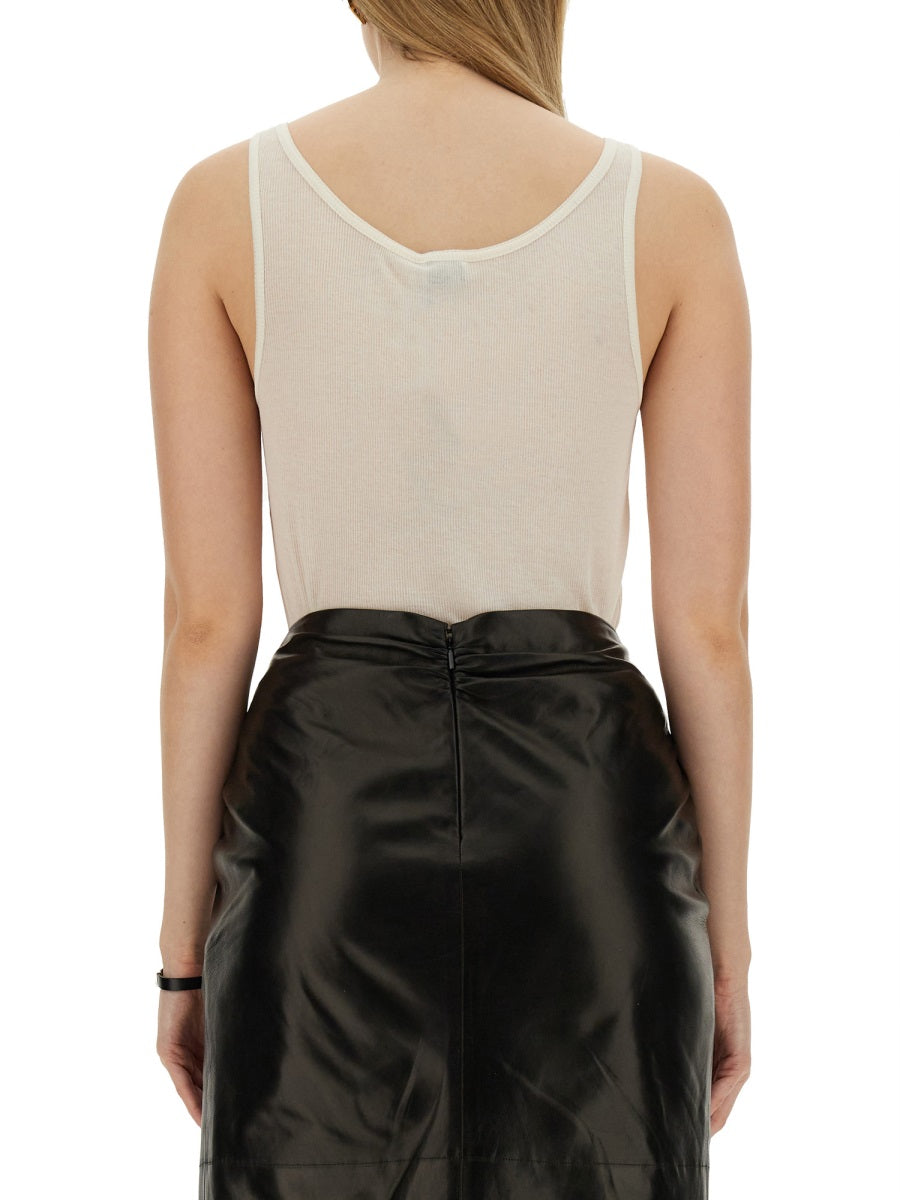 Saint Laurent Women Round Neckline Tank Top SAINT LAURENT