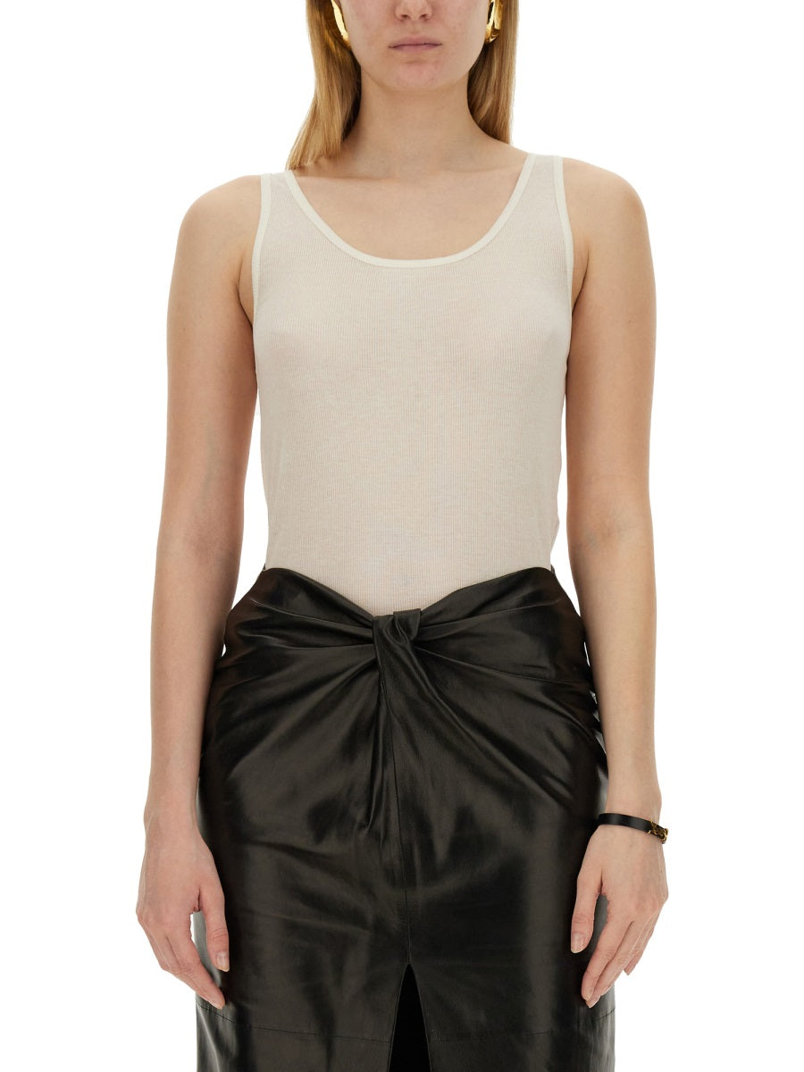 Saint Laurent Women Round Neckline Tank Top SAINT LAURENT