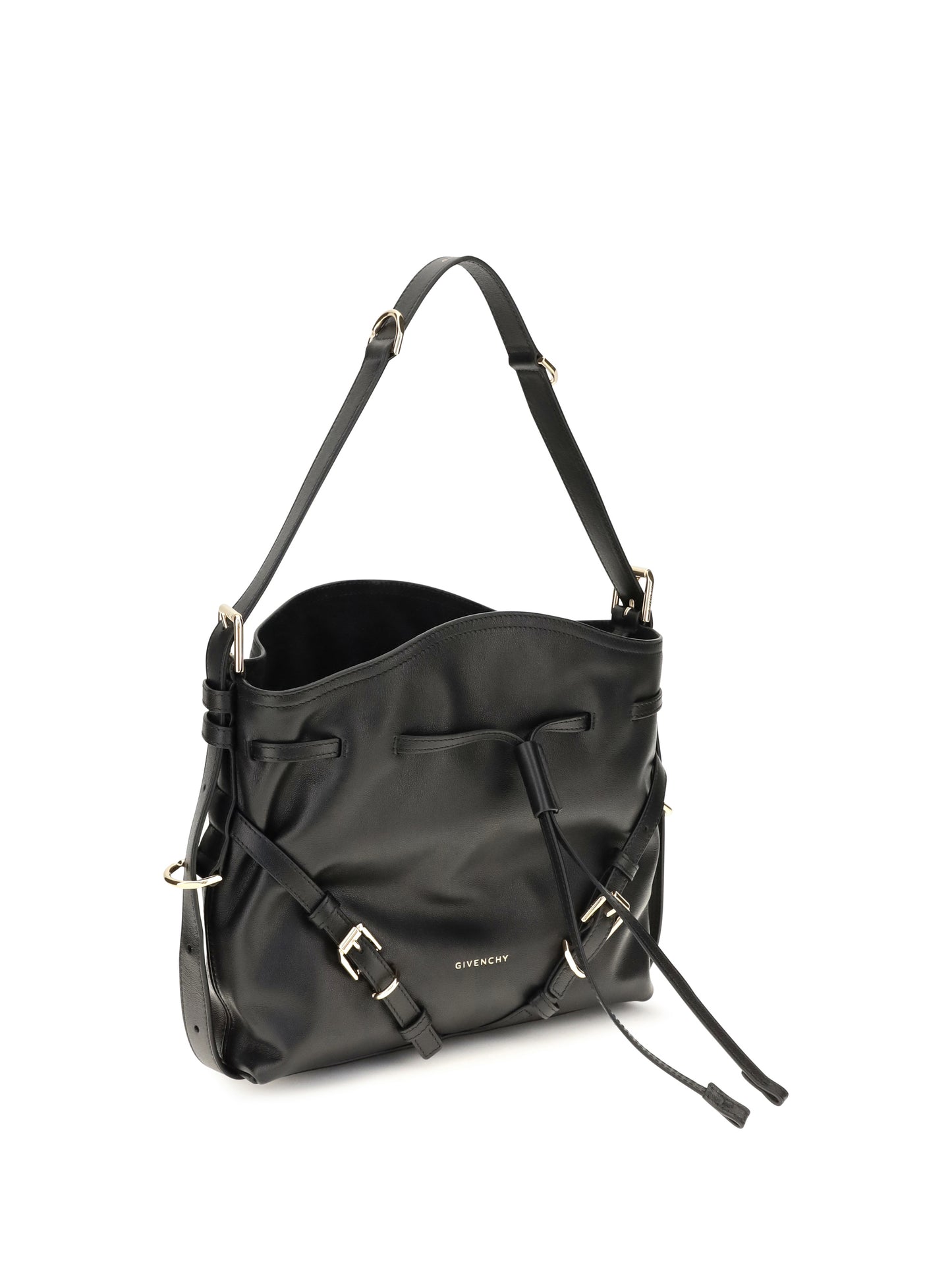Givenchy Women Small Voyou Bucket Handbag In Glossy Leather GIVENCHY