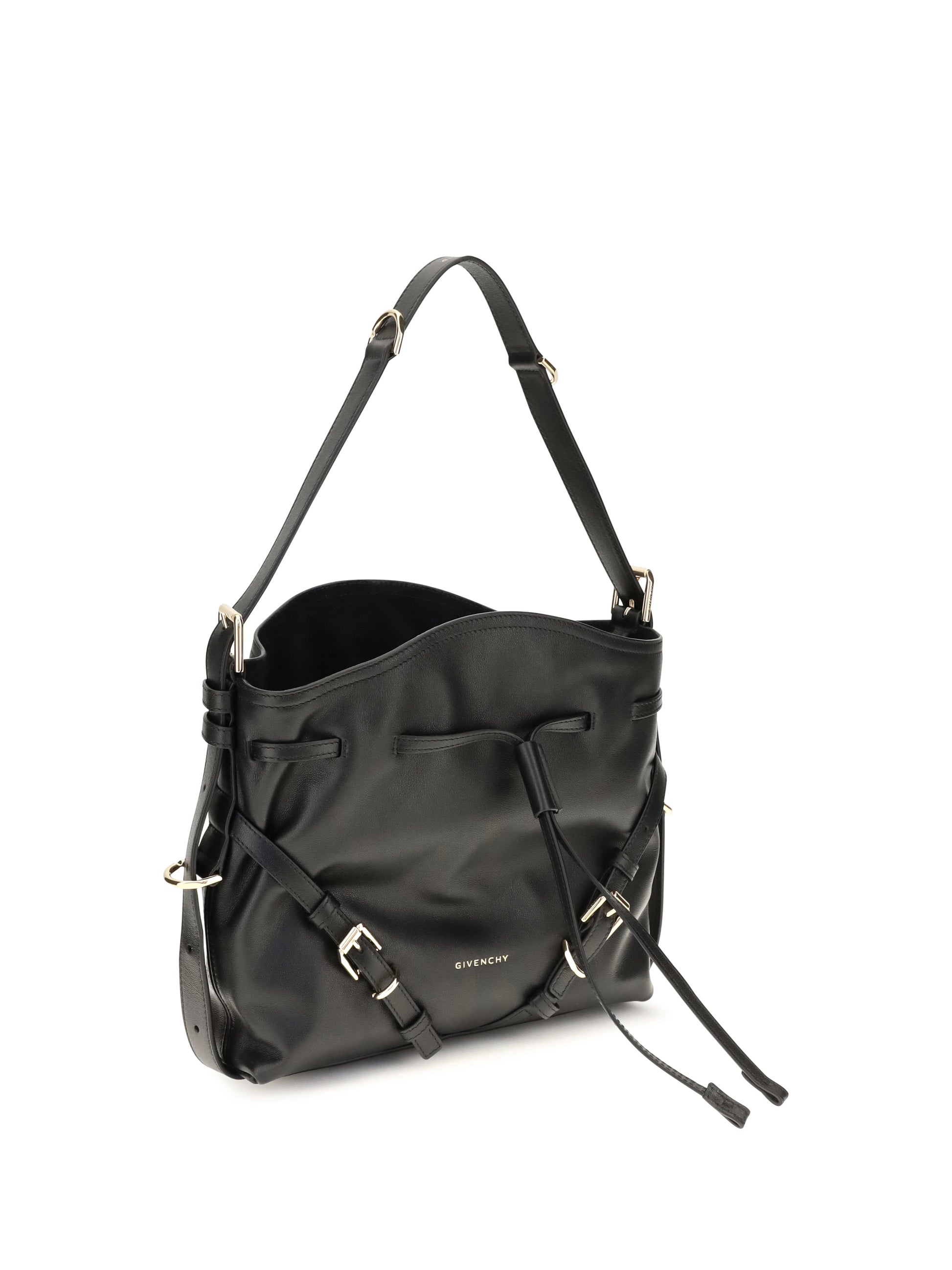 Givenchy Women Small Voyou Bucket Handbag In Glossy Leather GIVENCHY