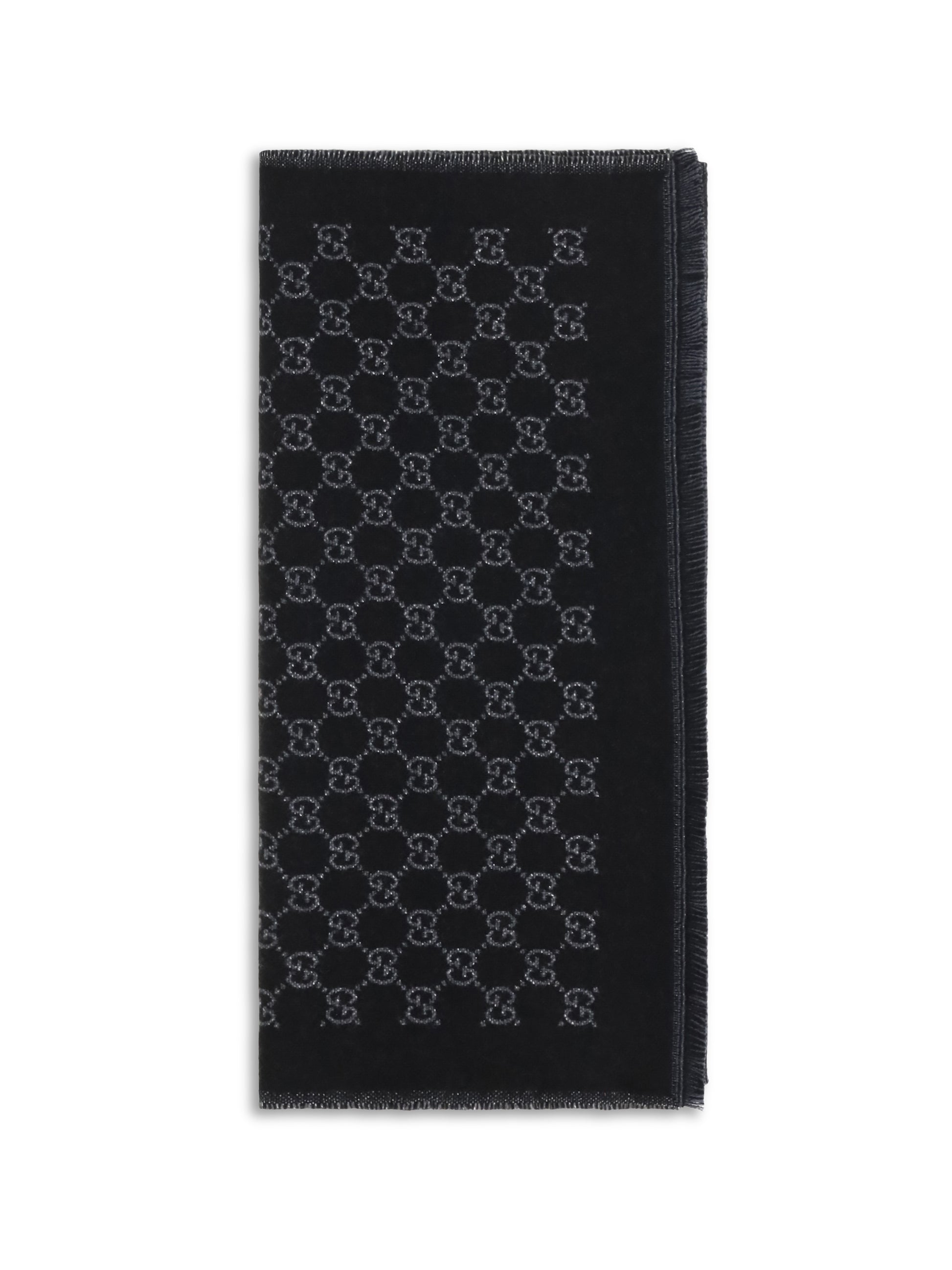Gucci Women Miss Stenny Gg Monogram Wool Scarf GUCCI