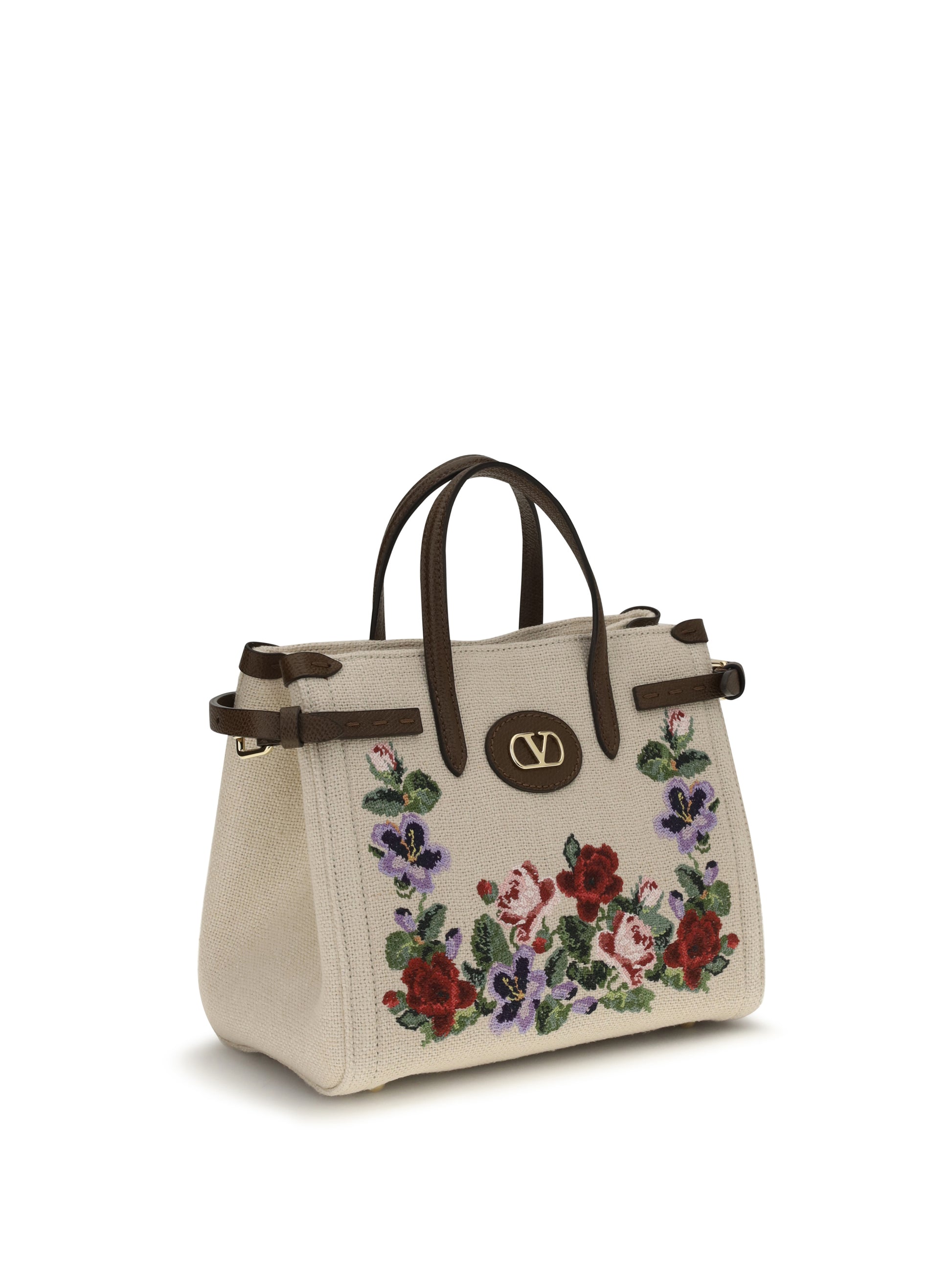 Valentino Garavani Women Antibes Mini Handbag In Embroidered Linen VALENTINO GARAVANI