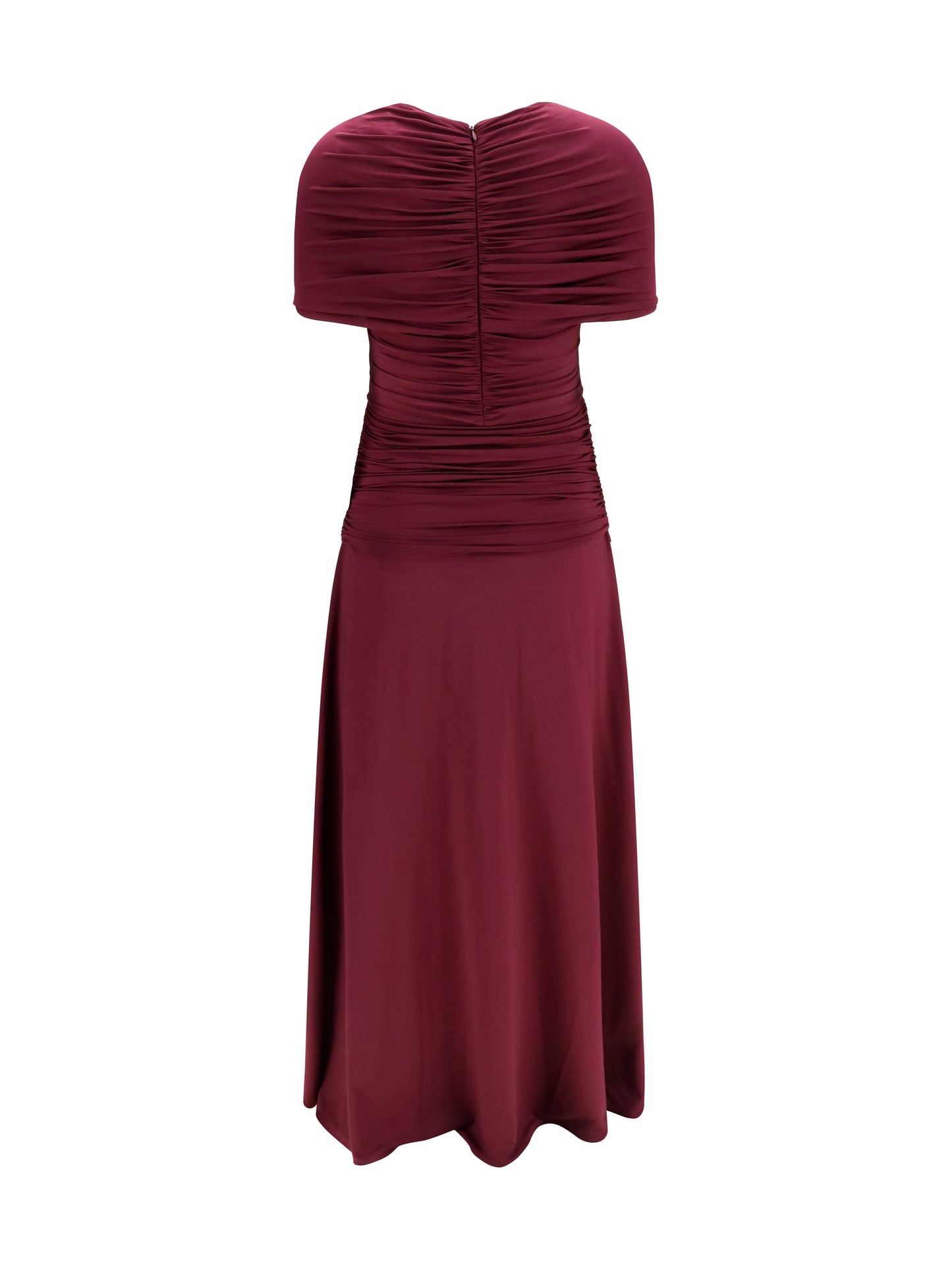 Self-Portrait Women Ruched Midi Dress In Jersey SELF-PORTRAIT