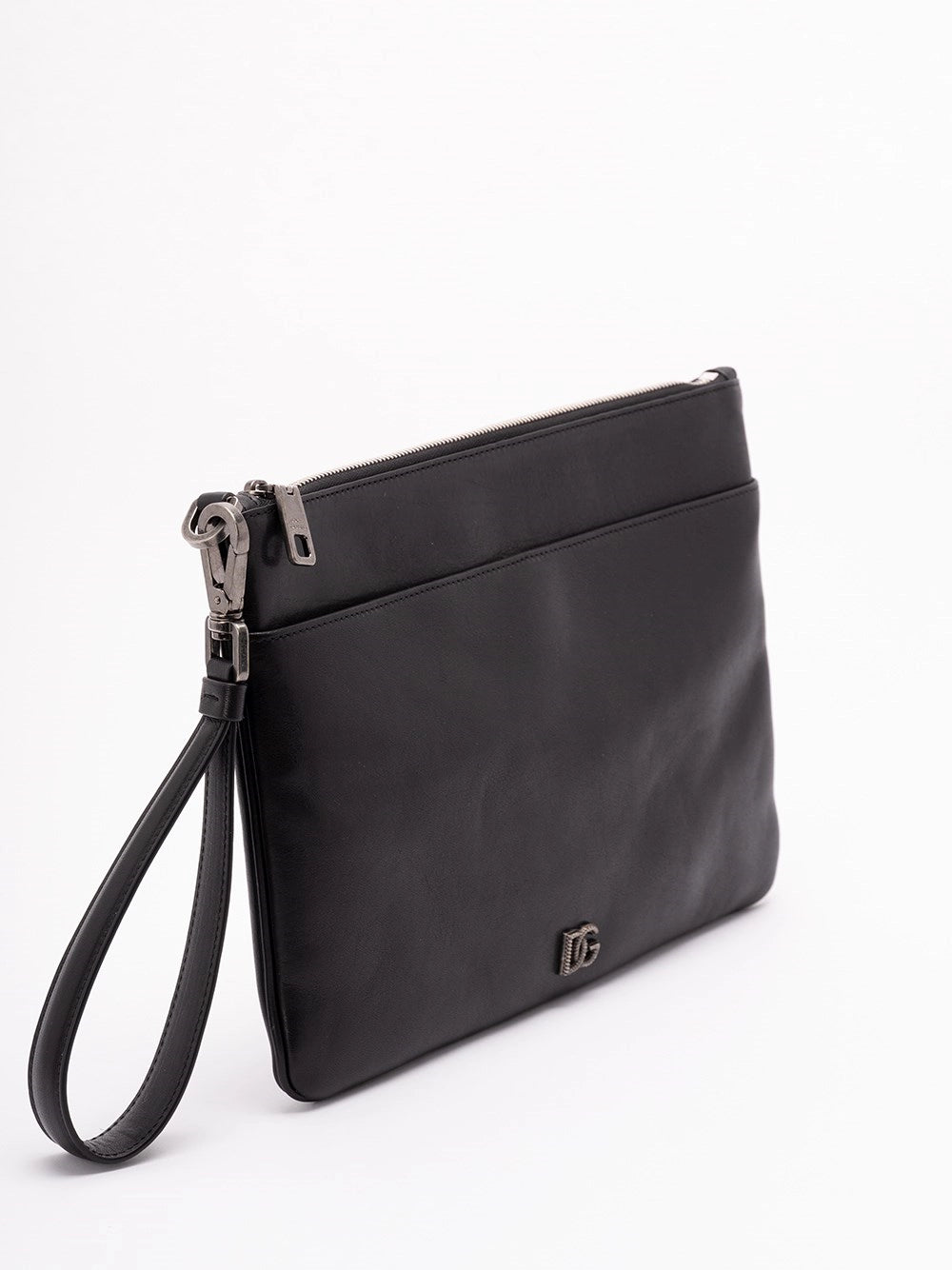 Dolce & Gabbana Men Leather Pouch DOLCE & GABBANA