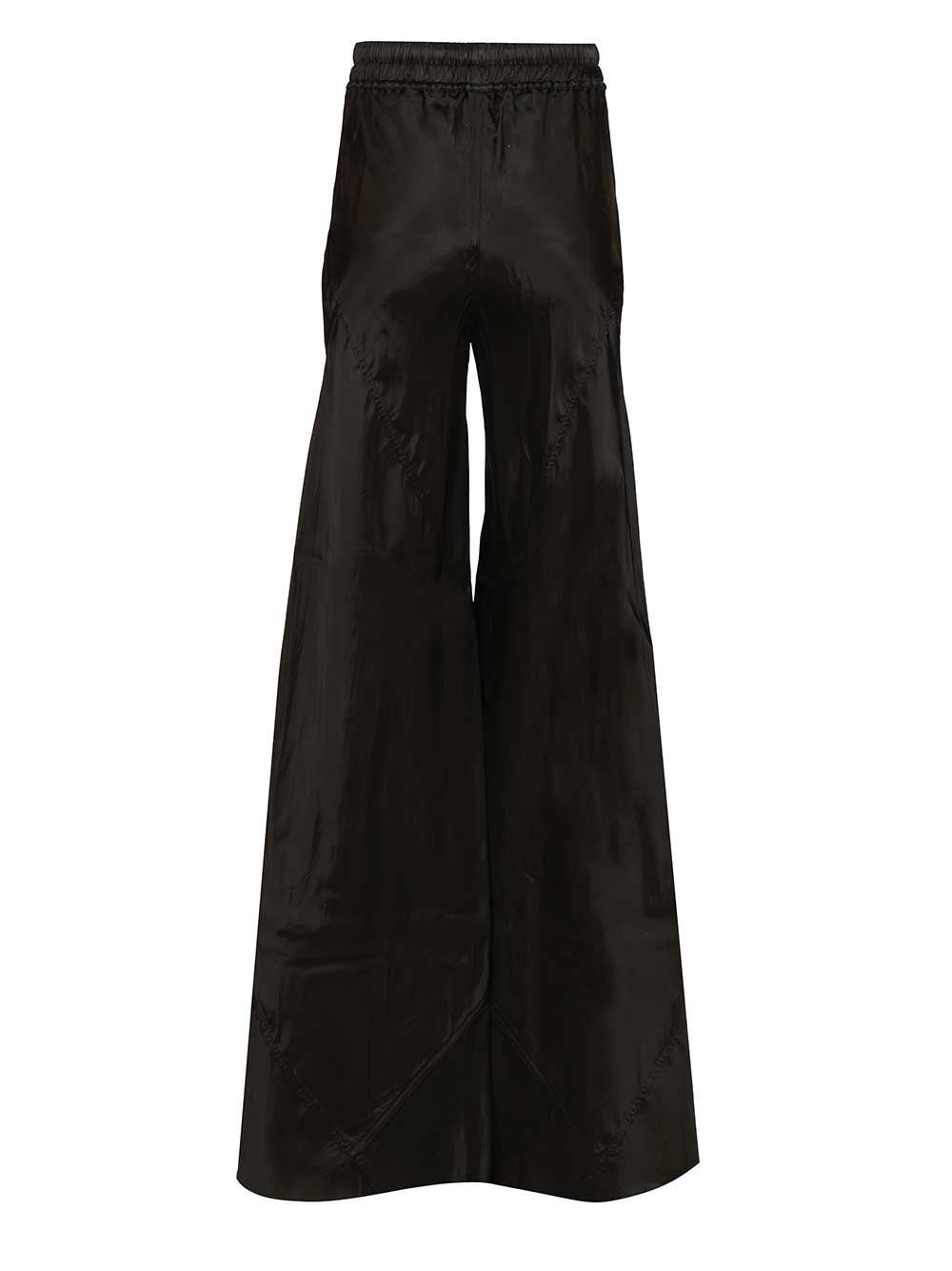 Rick Owens Women Wide Leg Trousers With A Glossy Finish RICK OWENS