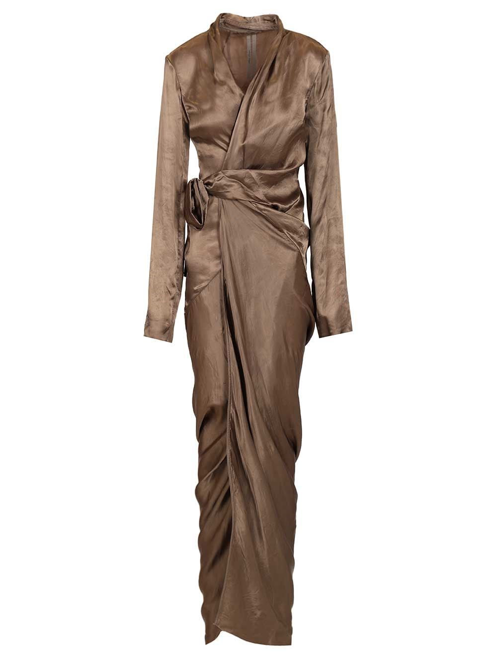 Rick Owens Women Wrap Gown Dress RICK OWENS