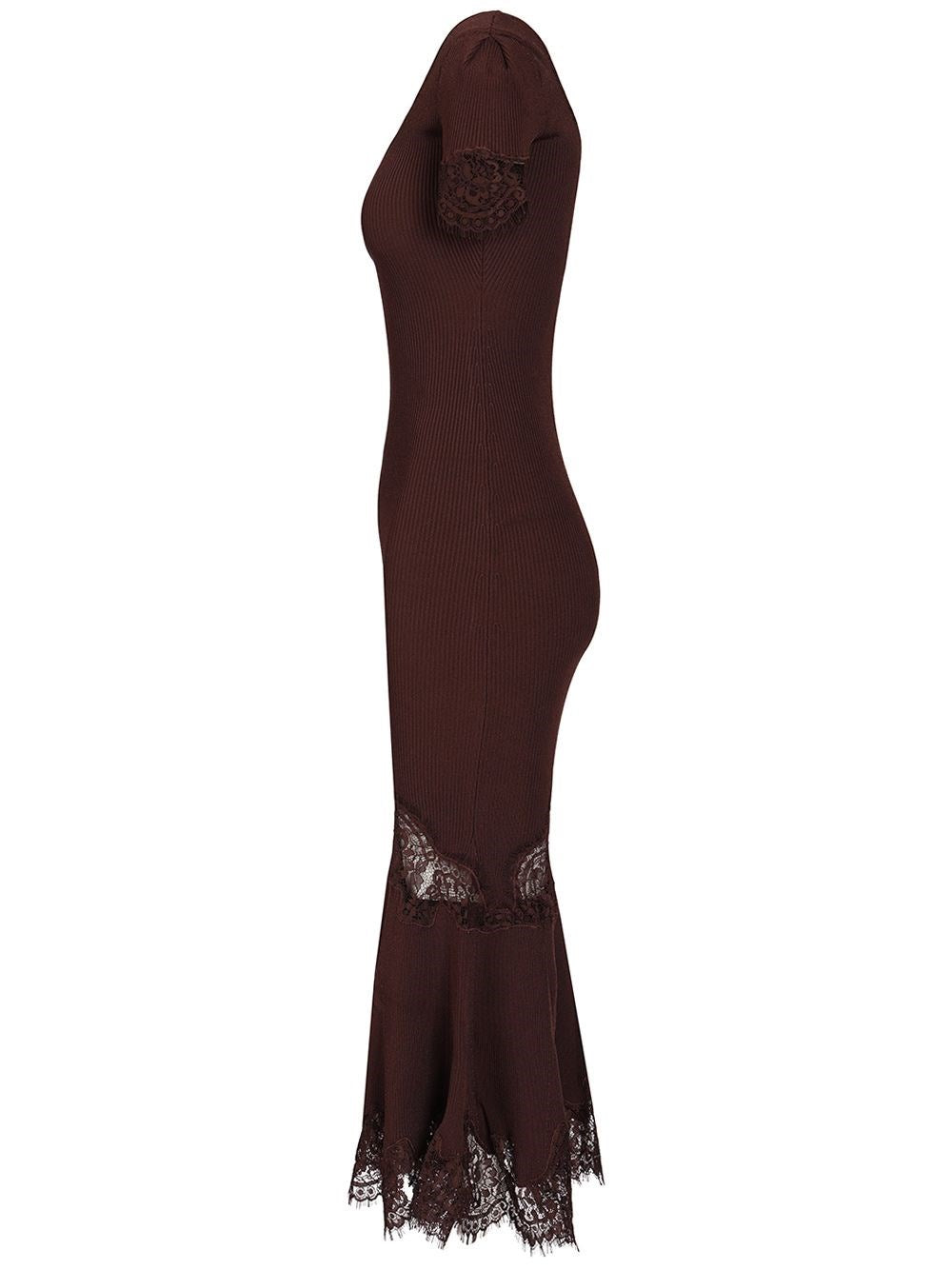 Self-Portrait Women Ribbed Midi Dress SELF-PORTRAIT