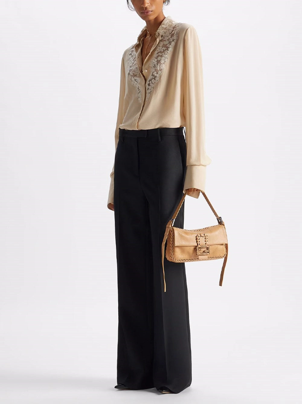 Fendi Women Grain De Poudre Pants FENDI