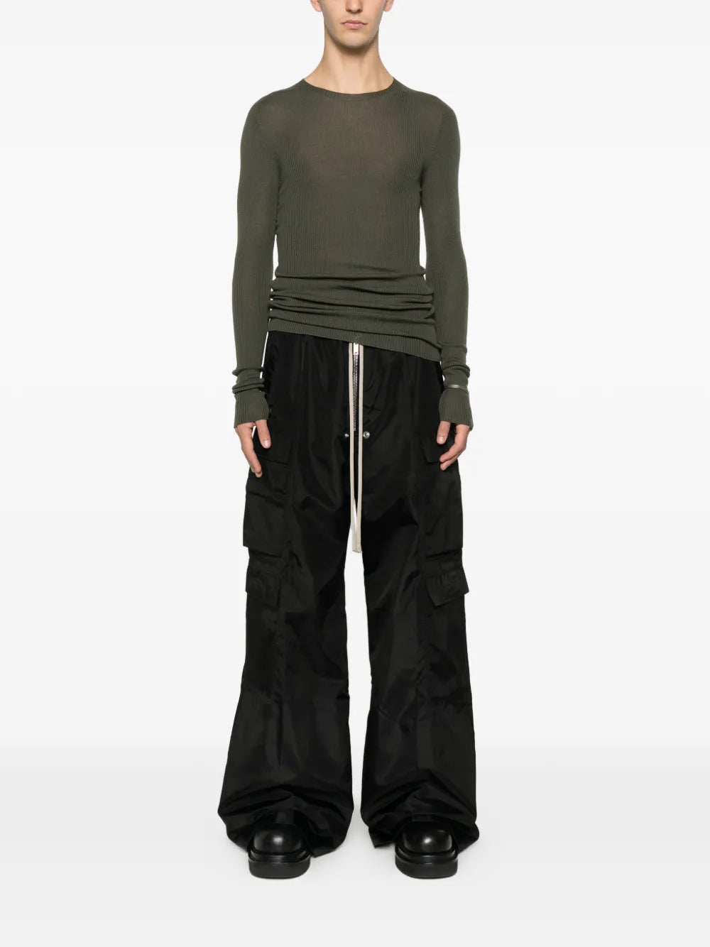 Rick Owens Men Ribbed Wool Sweater RICK OWENS