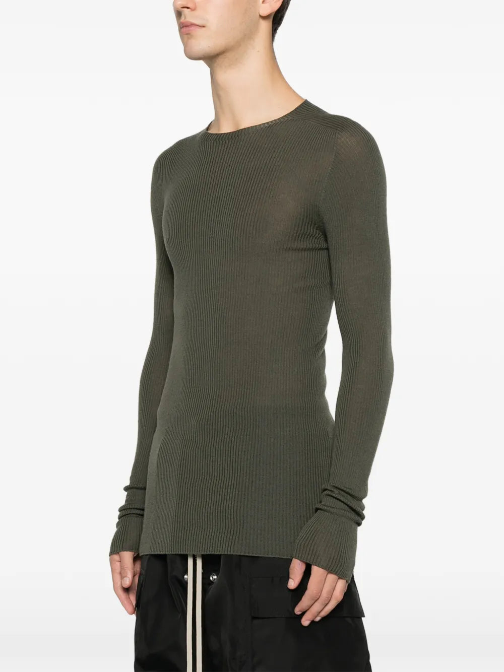Rick Owens Men Ribbed Wool Sweater RICK OWENS