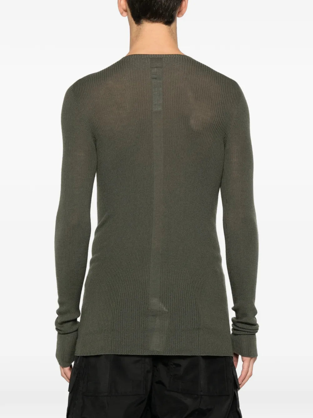Rick Owens Men Ribbed Wool Sweater RICK OWENS