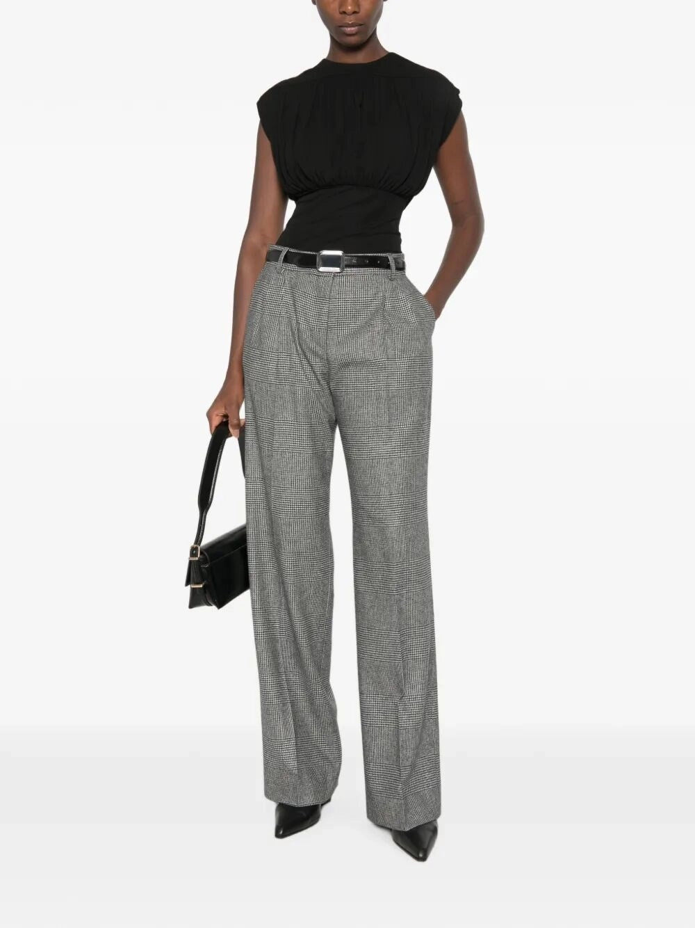 Dolce & Gabbana Women Glen Plaid Flannel Trousers DOLCE & GABBANA