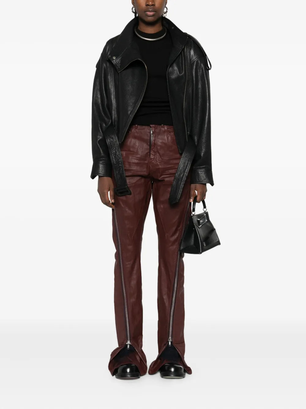 Rick Owens Drkshdw Women Bolan Banana Jeans With Side Zip RICK OWENS