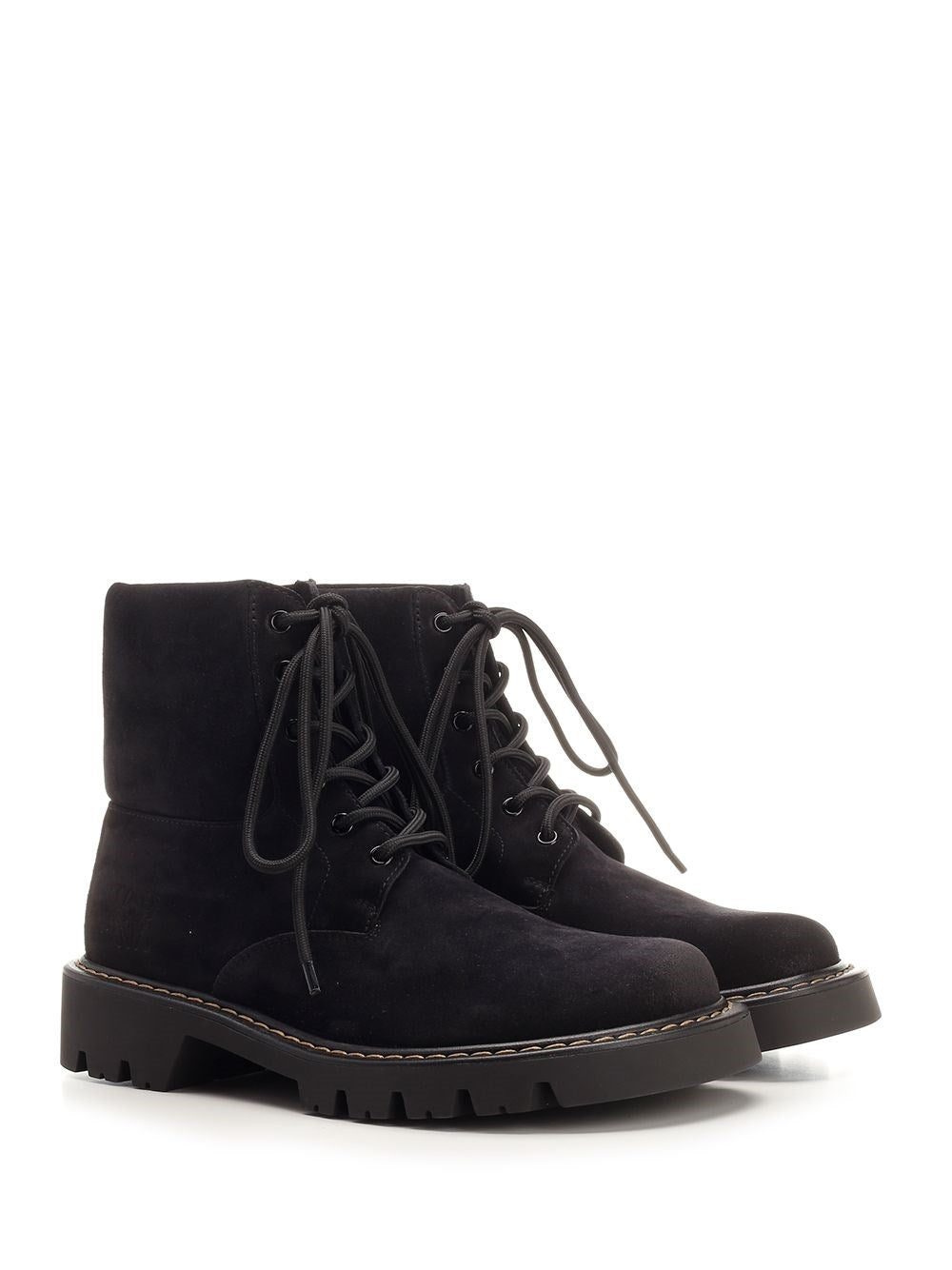 Loewe Men Sierra Combat Ankle Boot In Suede LOEWE