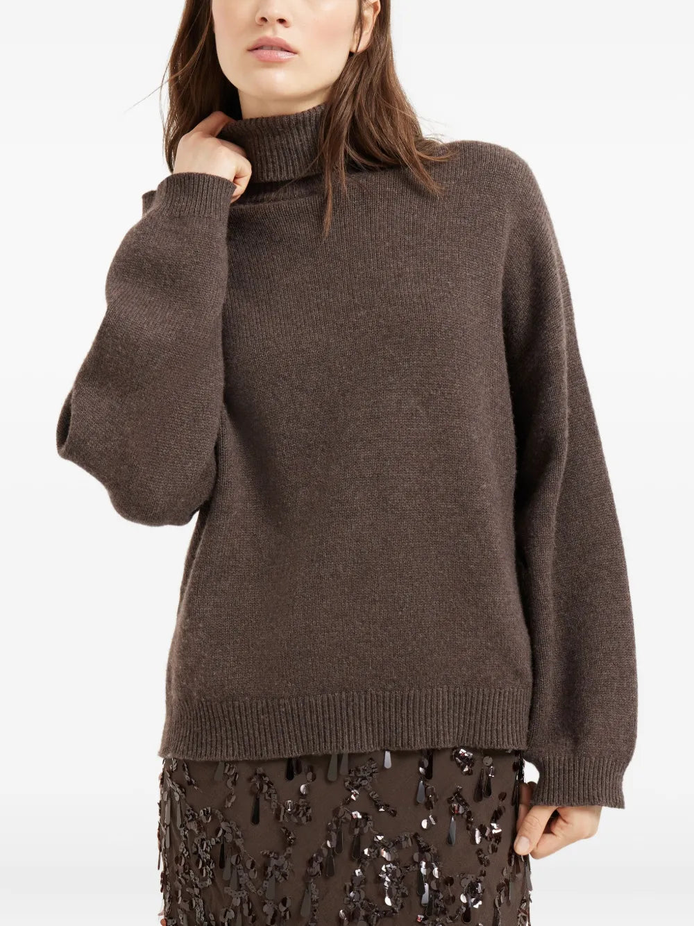 Brunello Cucinelli Women Cashmere Turtleneck Sweater BRUNELLO CUCINELLI