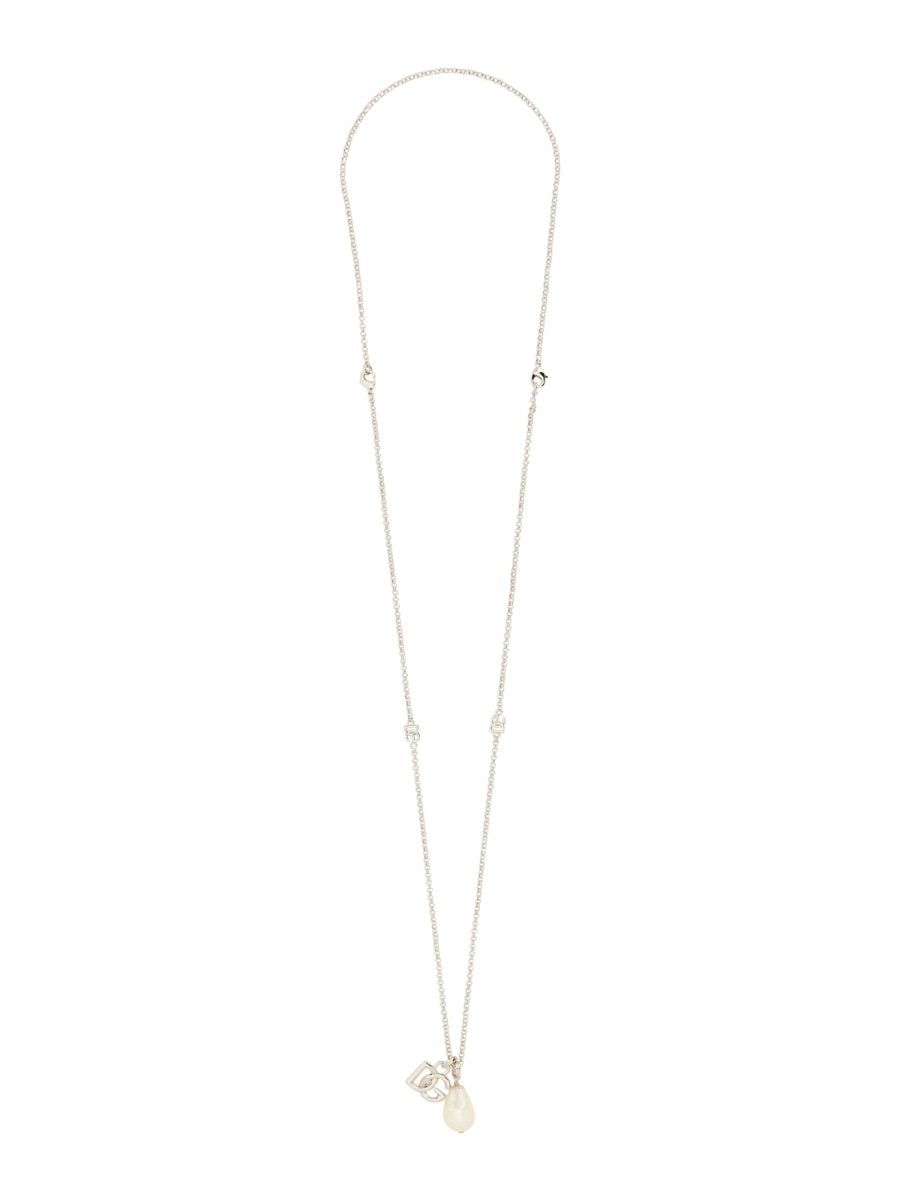 Dolce & Gabbana Men Dg Logo Drop Necklace DOLCE & GABBANA