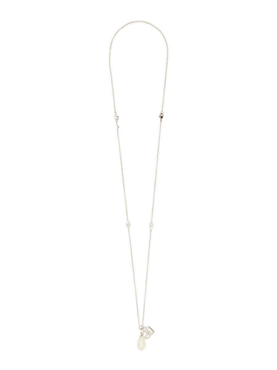 Dolce & Gabbana Men Dg Logo Drop Necklace DOLCE & GABBANA