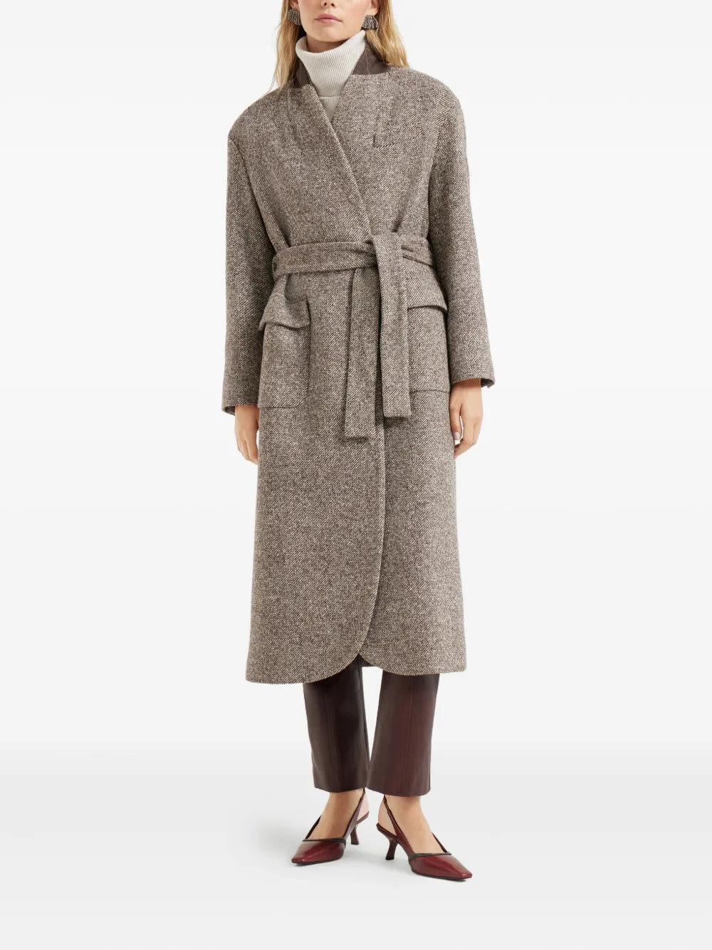 Brunello Cucinelli Women Belted Coat BRUNELLO CUCINELLI