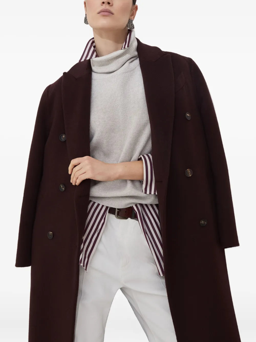Brunello Cucinelli Women Double-Breasted Coat BRUNELLO CUCINELLI