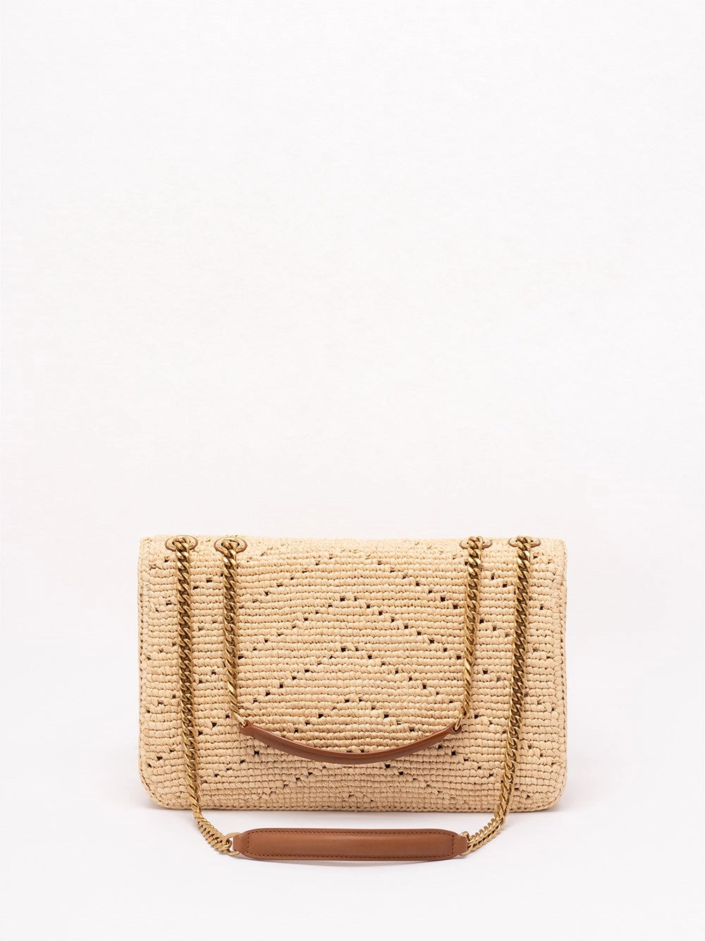 Saint Laurent Women `Loulou` Medium Raffia Bag SAINT LAURENT