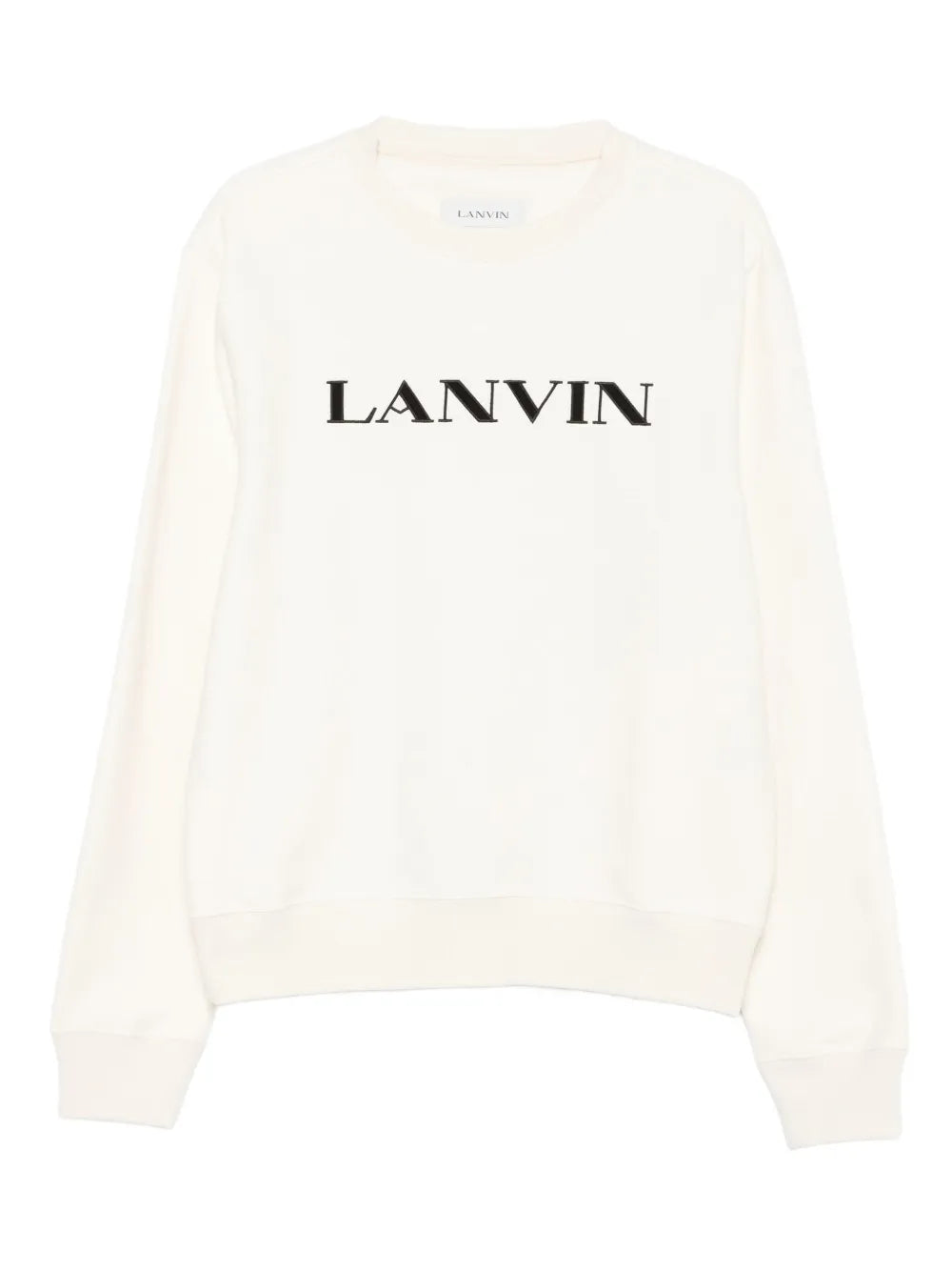 Lanvin Men Cotton Sweatshirt With Embroidered Logo LANVIN