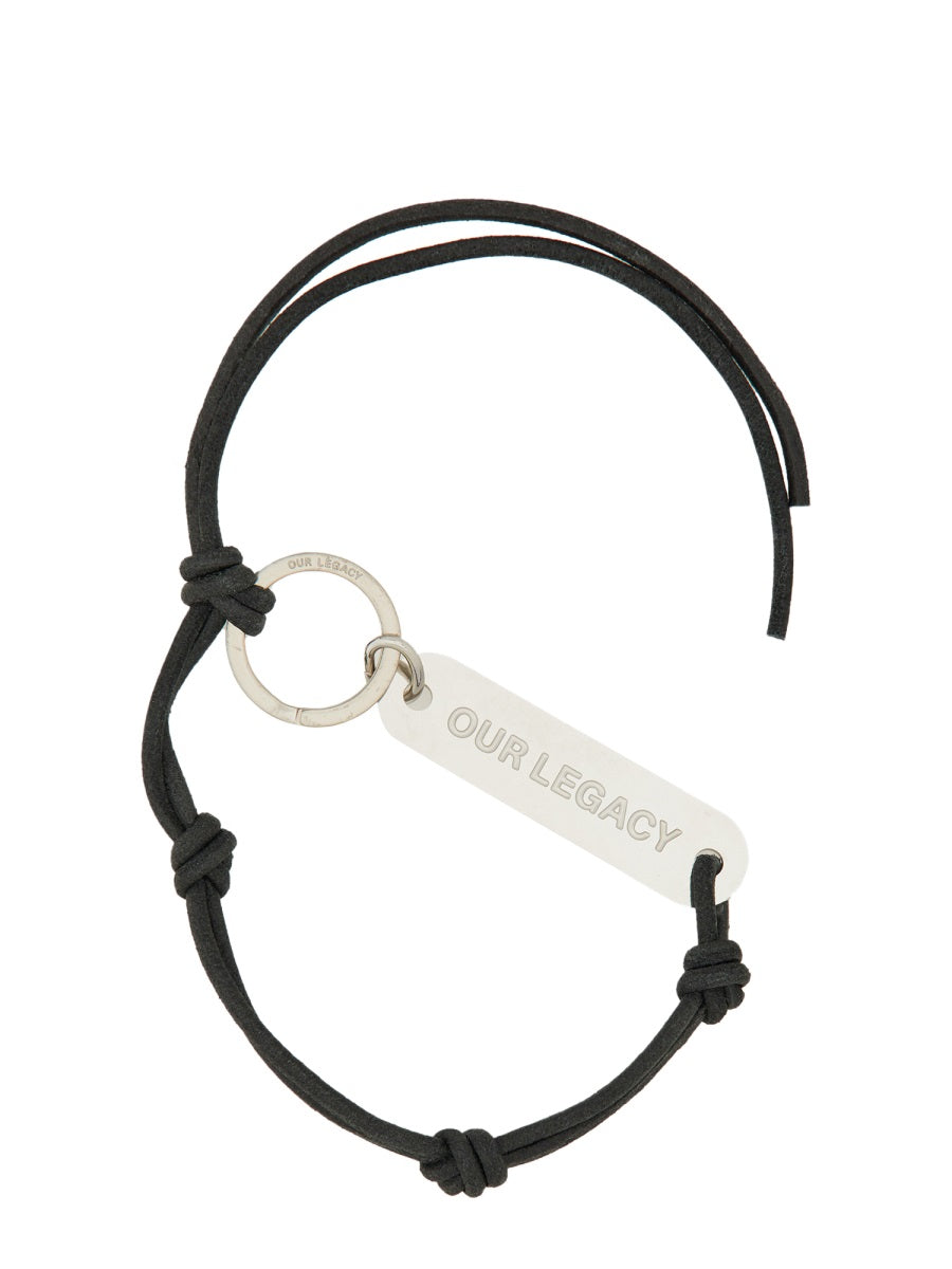 Our Legacy Men Leather Keychain OUR LEGACY