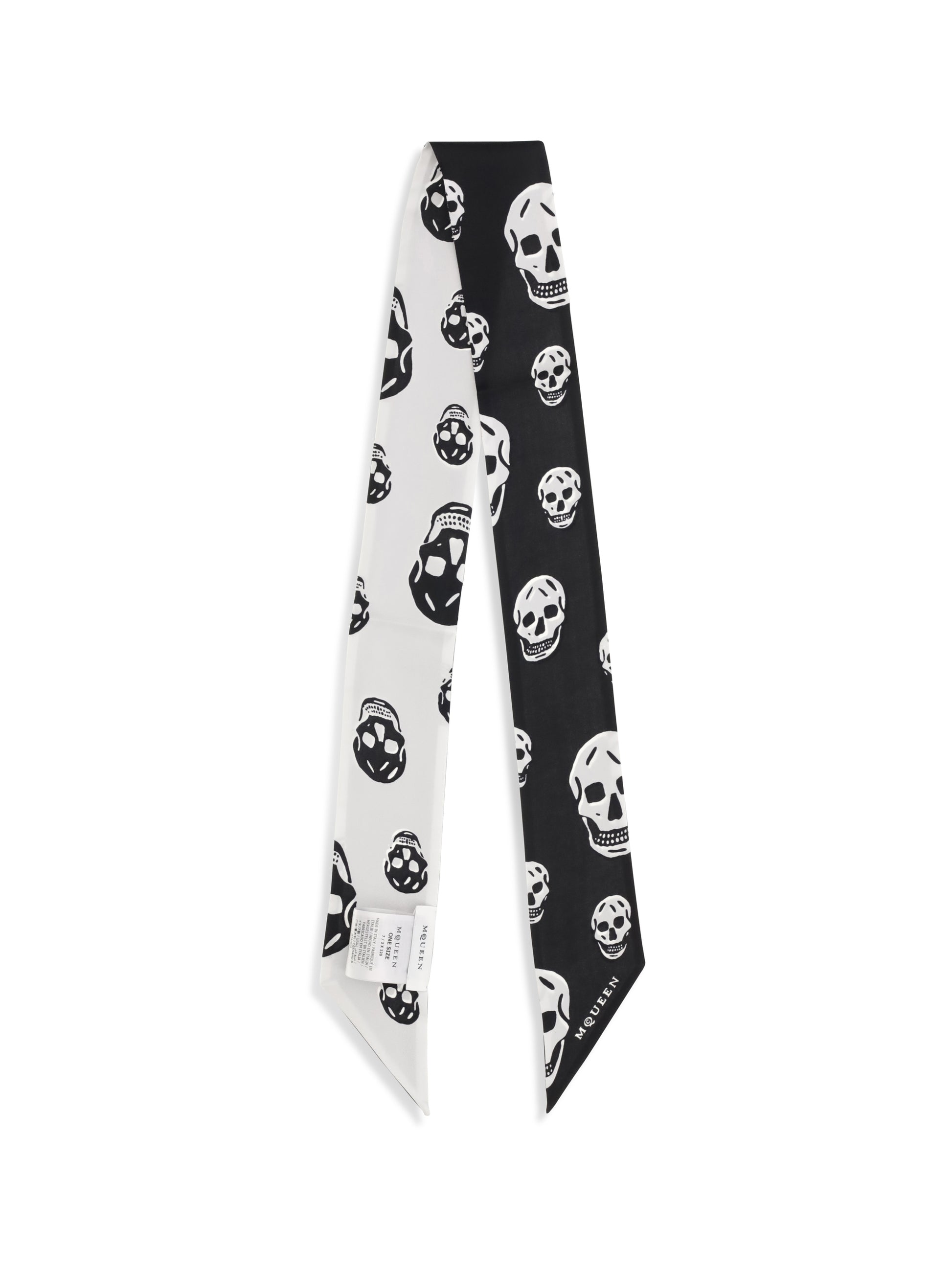 Alexander Mcqueen Women Skull Ribbon Scarf ALEXANDER MCQUEEN